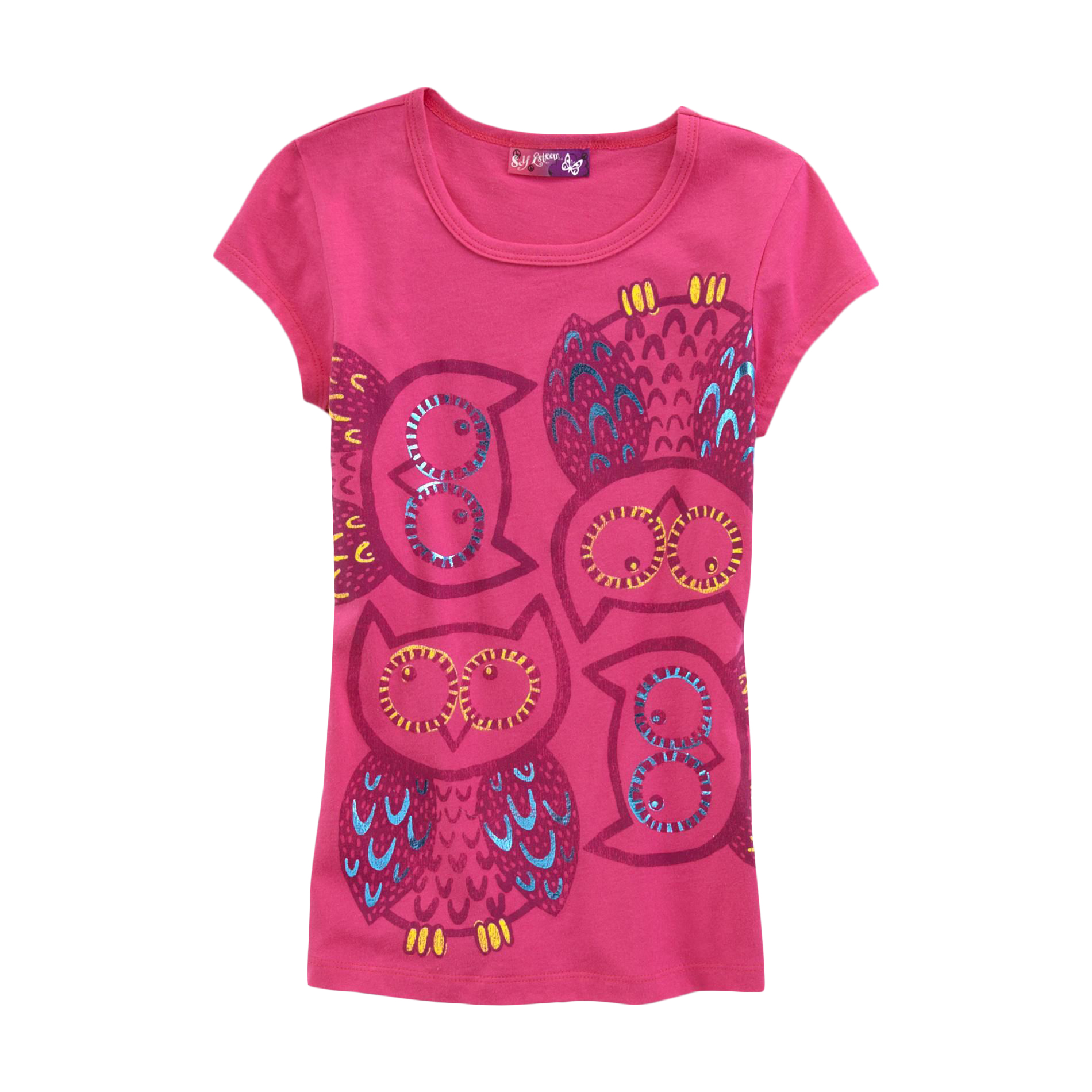 Self Esteem Girl's Graphic T-Shirt - Owls