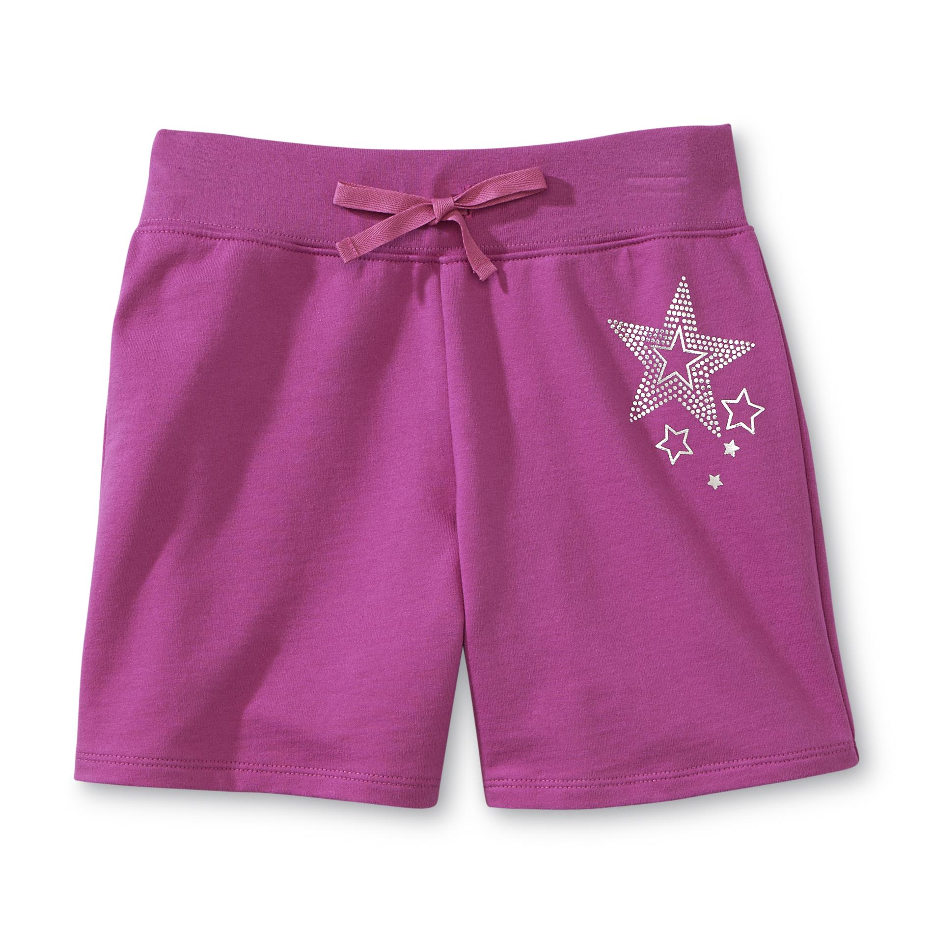 Canyon River Blues Girl's French Terry Shorts - Stars