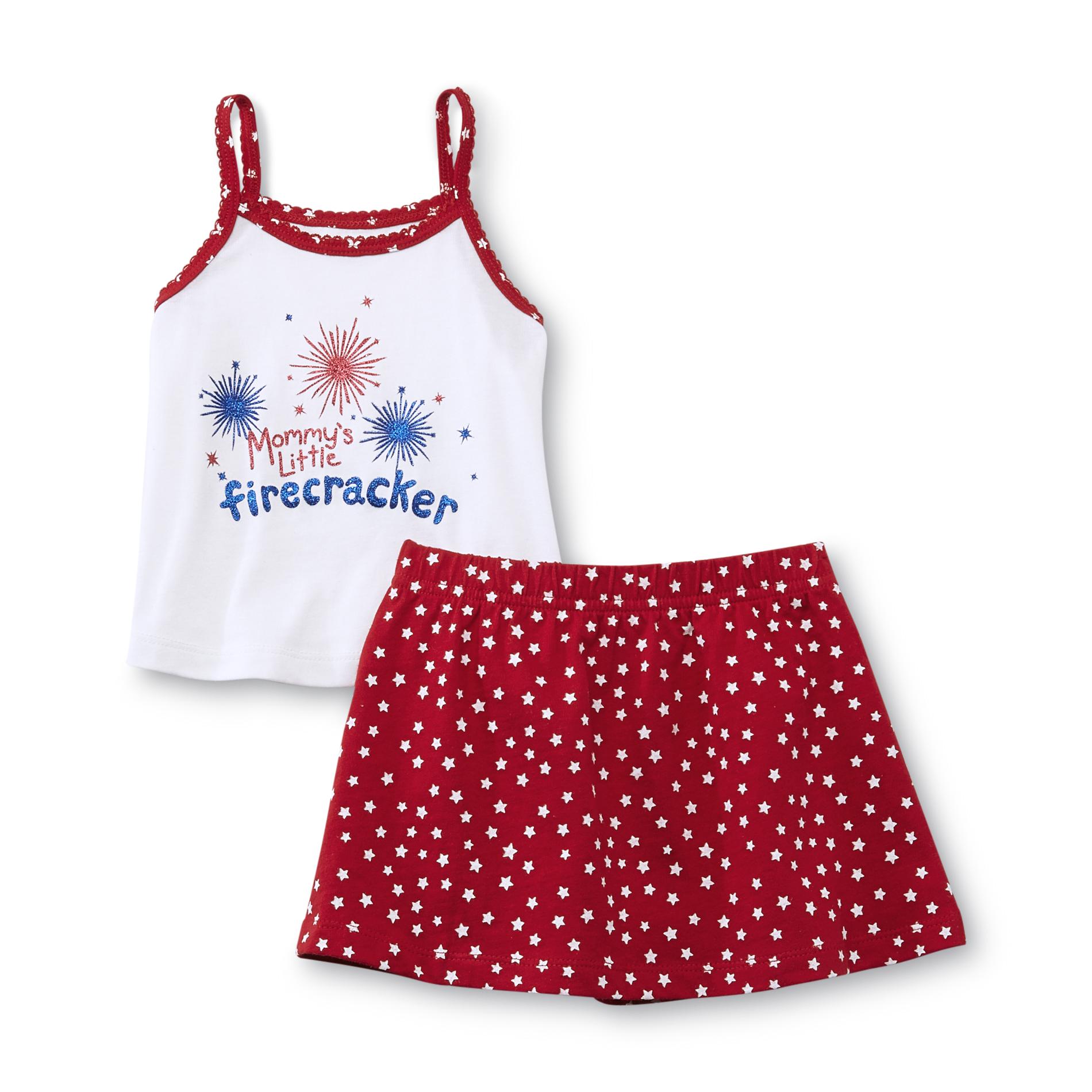 WonderKids Infant & Toddler Girl's Tank Top & Skirt - Firecracker