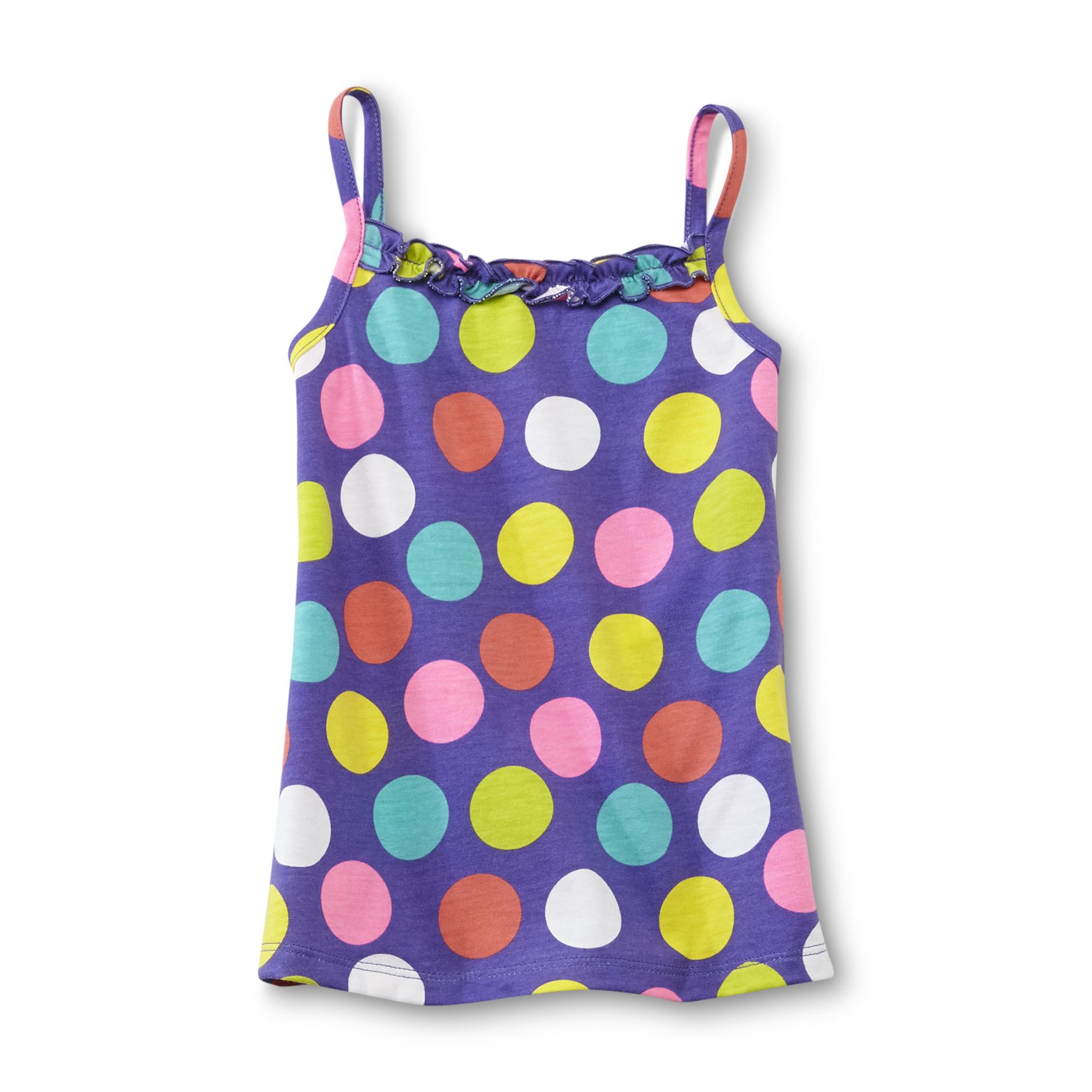 WonderKids Infant & Toddler Girl's Ruffled Tank Top - Polka Dots