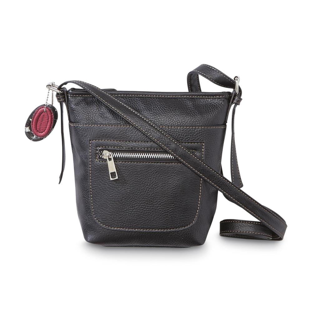 Jaclyn Smith Women's Corrine Faux Leather Bucket Handbag