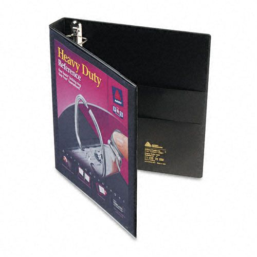 Avery AVE79699 Heavy-Duty View Binder with One Touch EZD Rings, 1" Capacity, Black