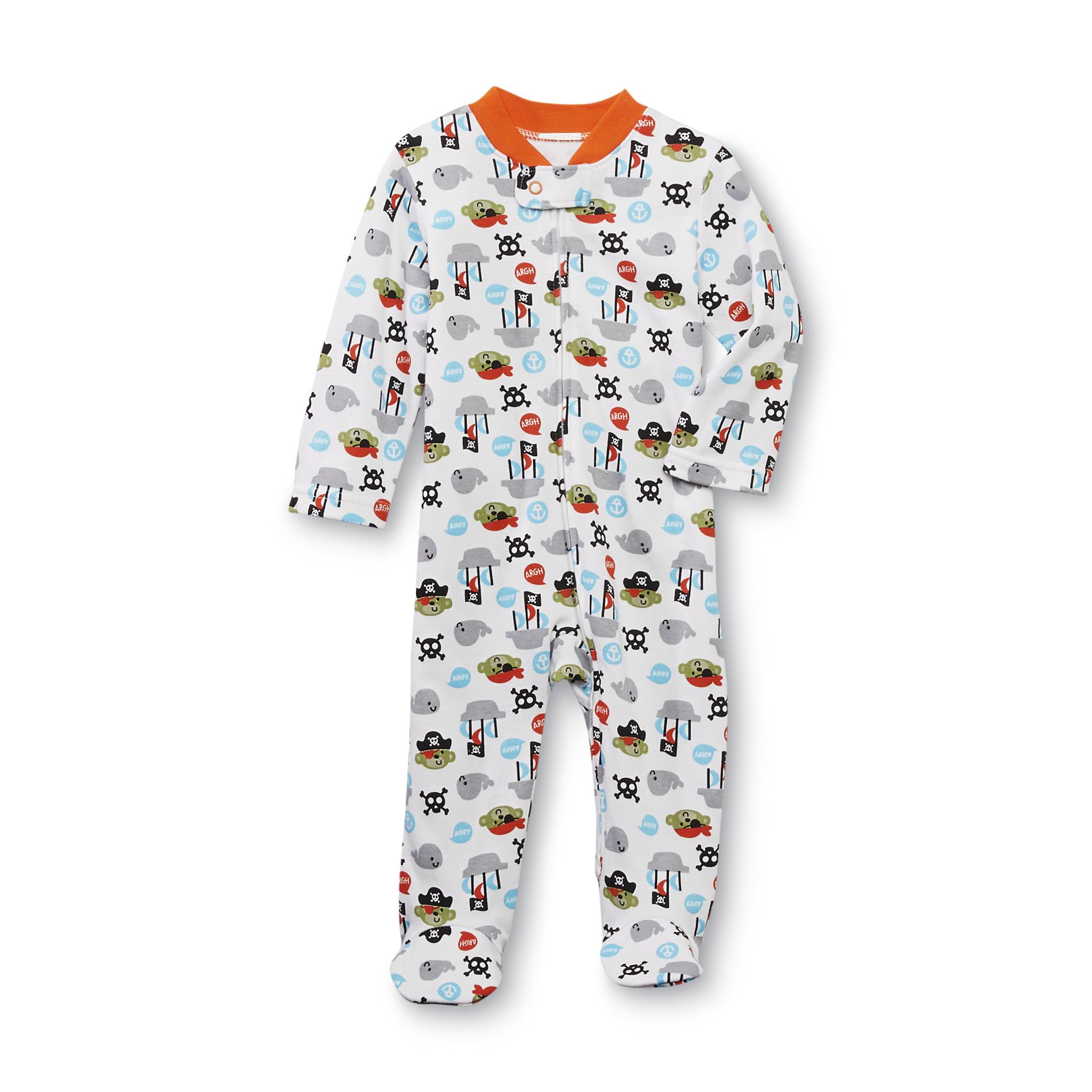 Small Wonders Newborn Boy's Footed Sleeper Pajamas - Pirates