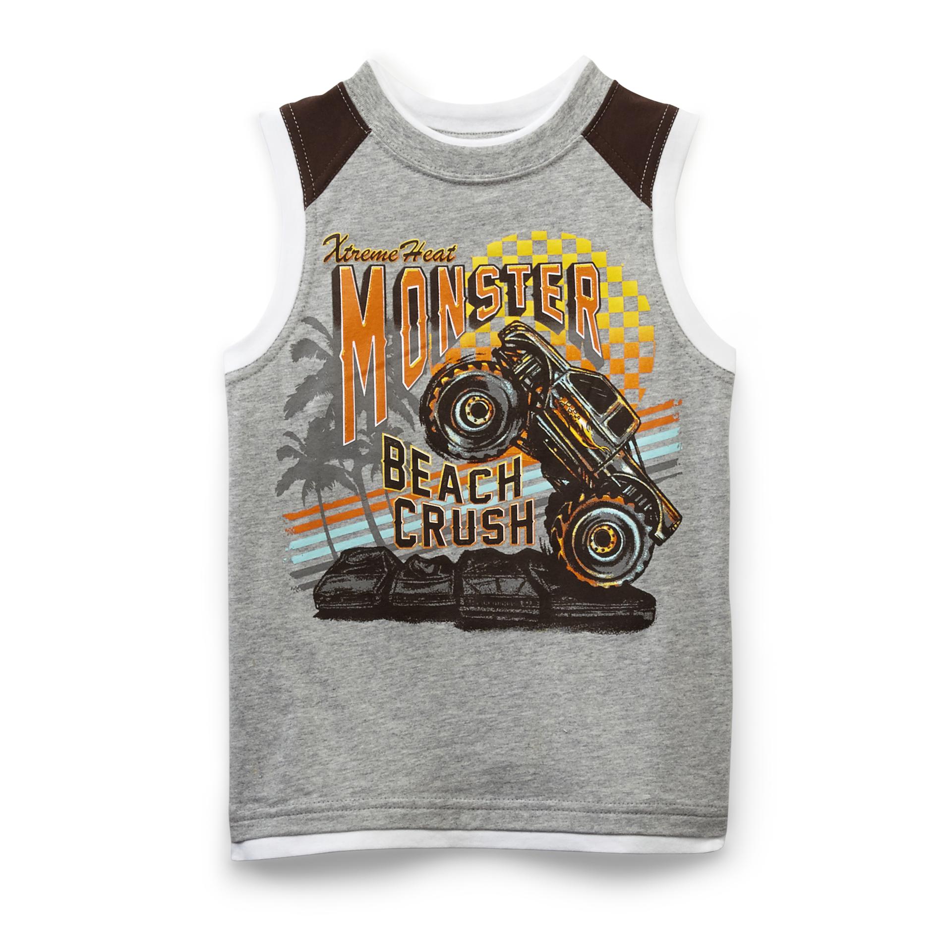 Toughskins Boy's Sleeveless Graphic T-Shirt - Monster Truck