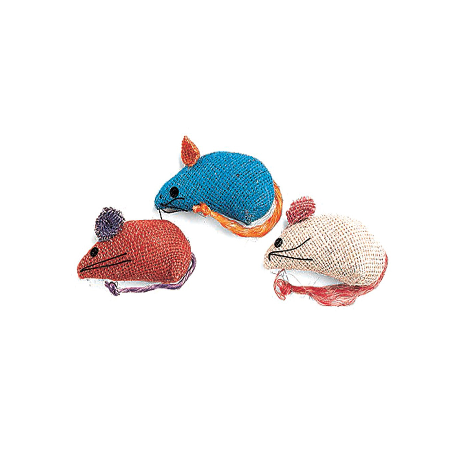 Ethical Products Inc. Toy Burlap Colored Mice 3 pk.