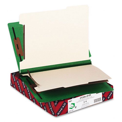 Smead SMD26837 Colored End Tab Classification Folders w/Dividers