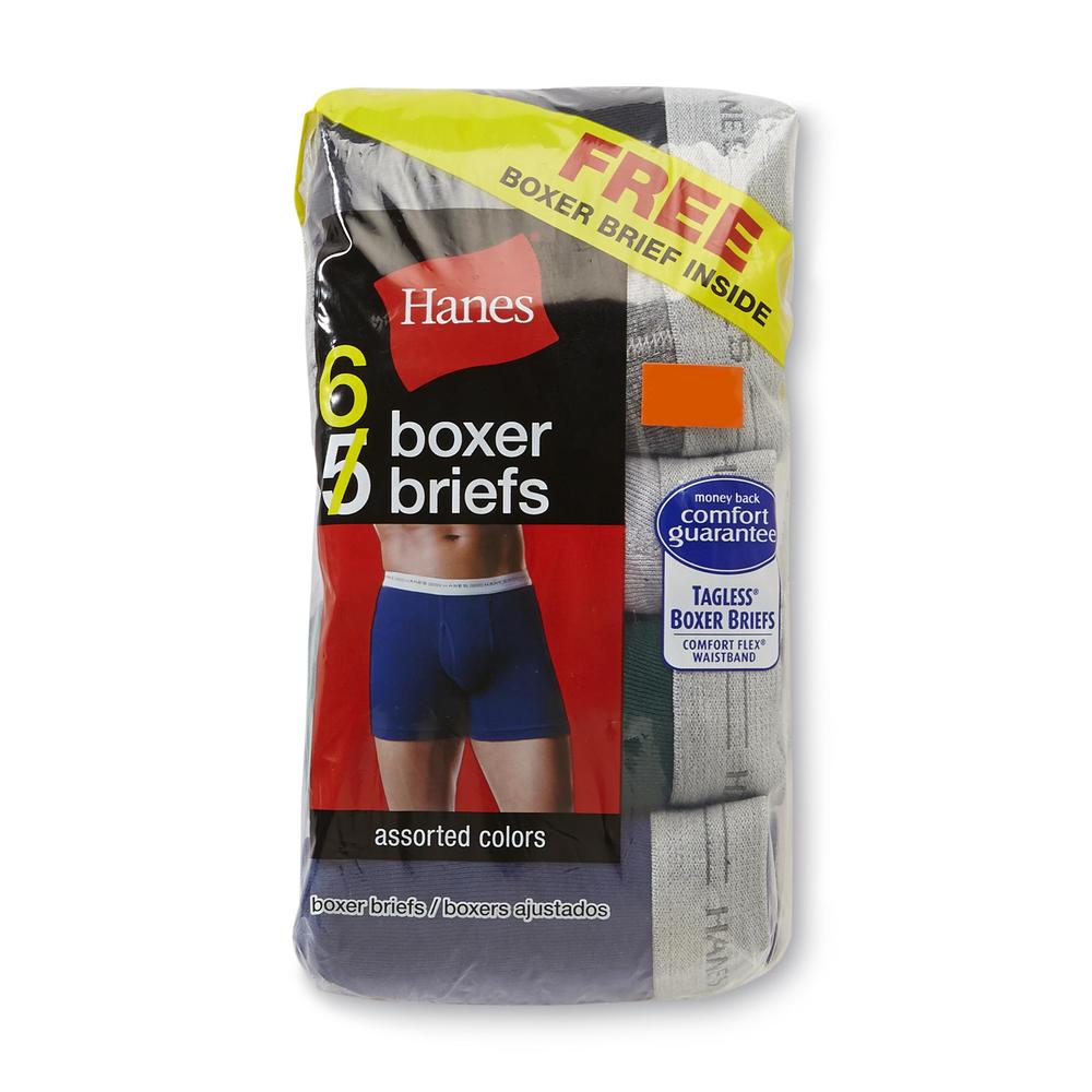 Hanes Men&#8217;s Boxer Briefs 5 Pack Assorted