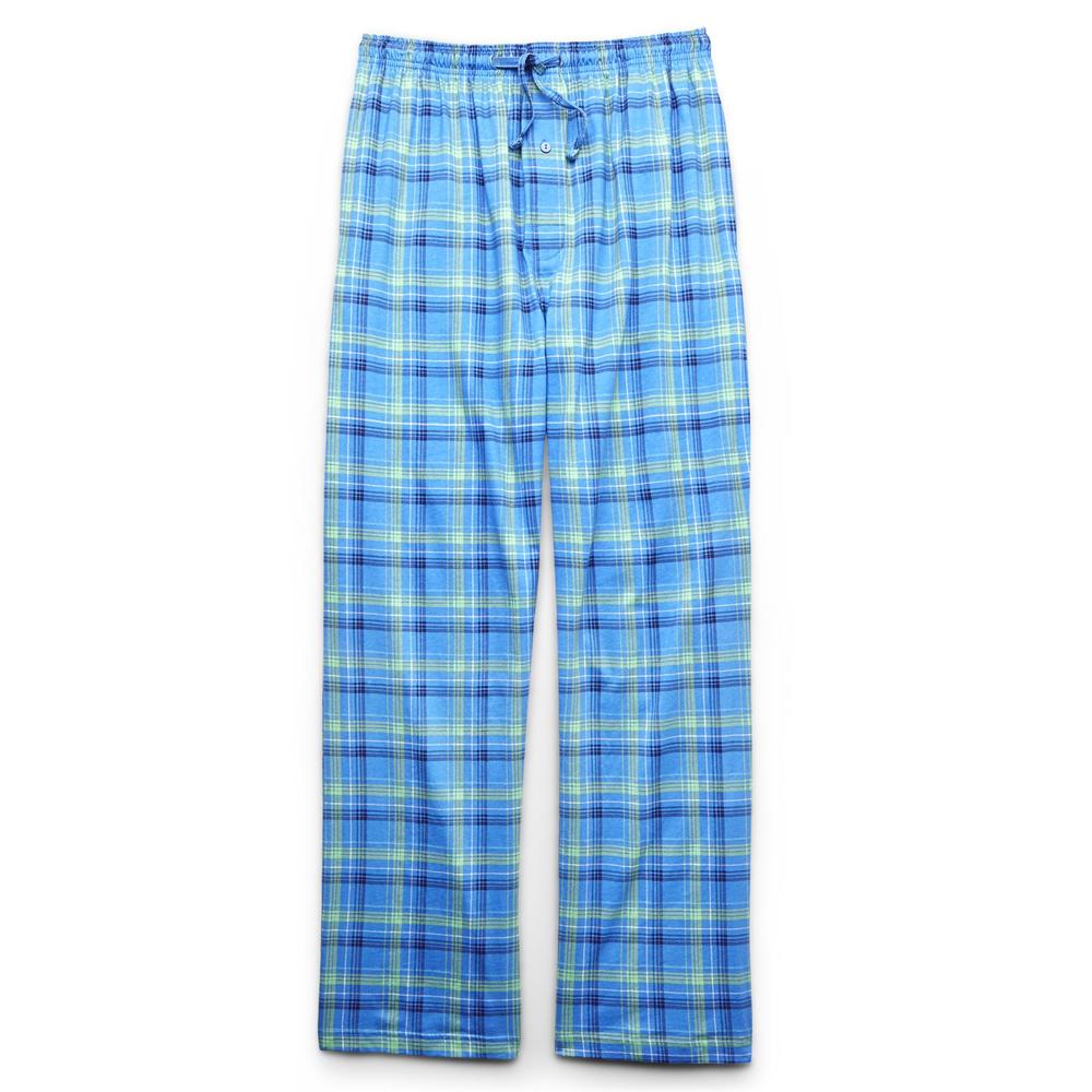 Covington Men's Cotton Knit Pajama Pants - Plaid