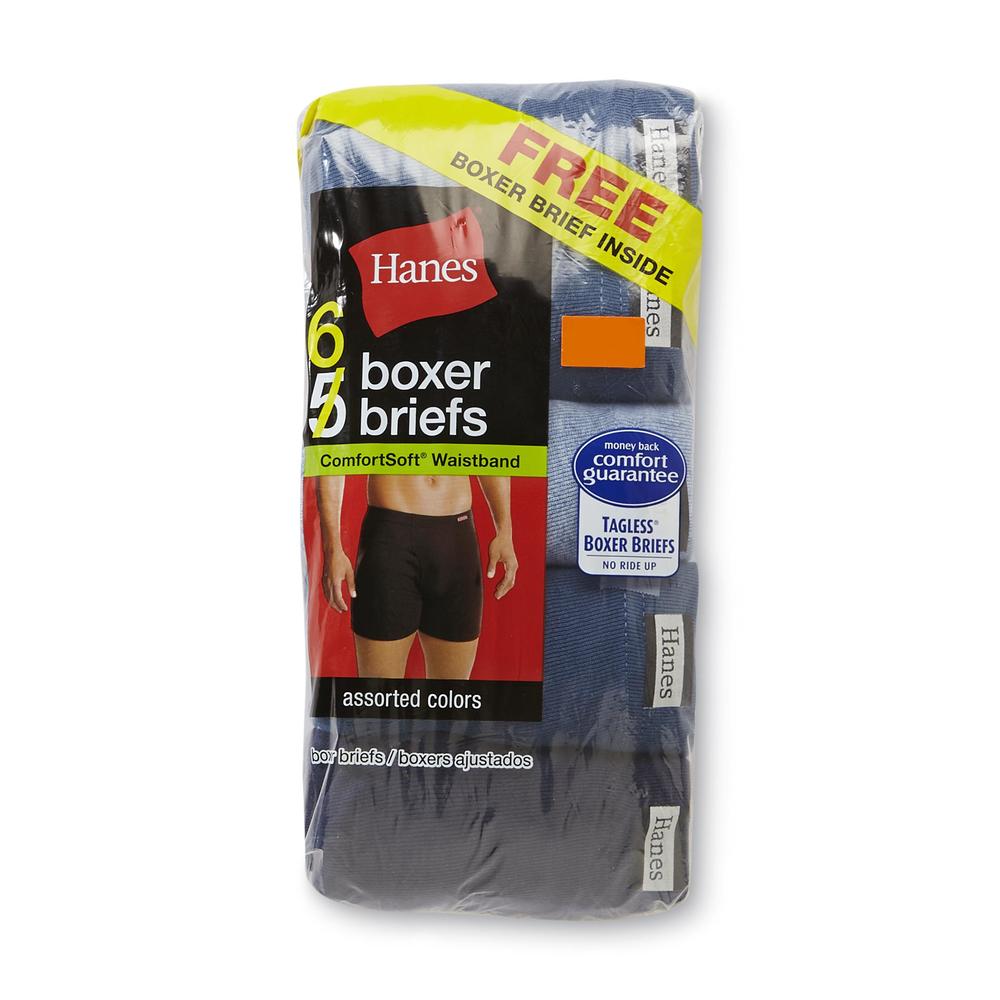 Hanes Men&#8217;s Boxer Briefs 6 Pack Dyed Assorted