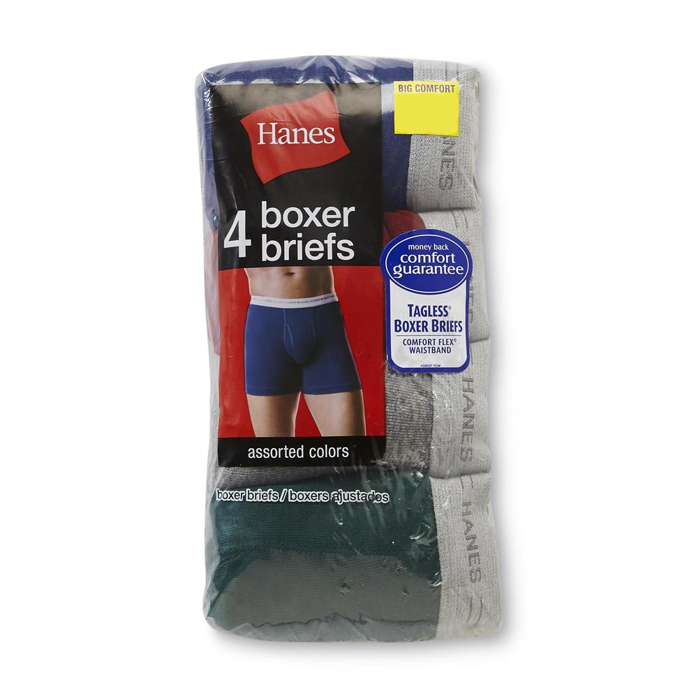 Hanes Boxer Brief - Dyed Fashion Colors 4 pack Assorted Colors