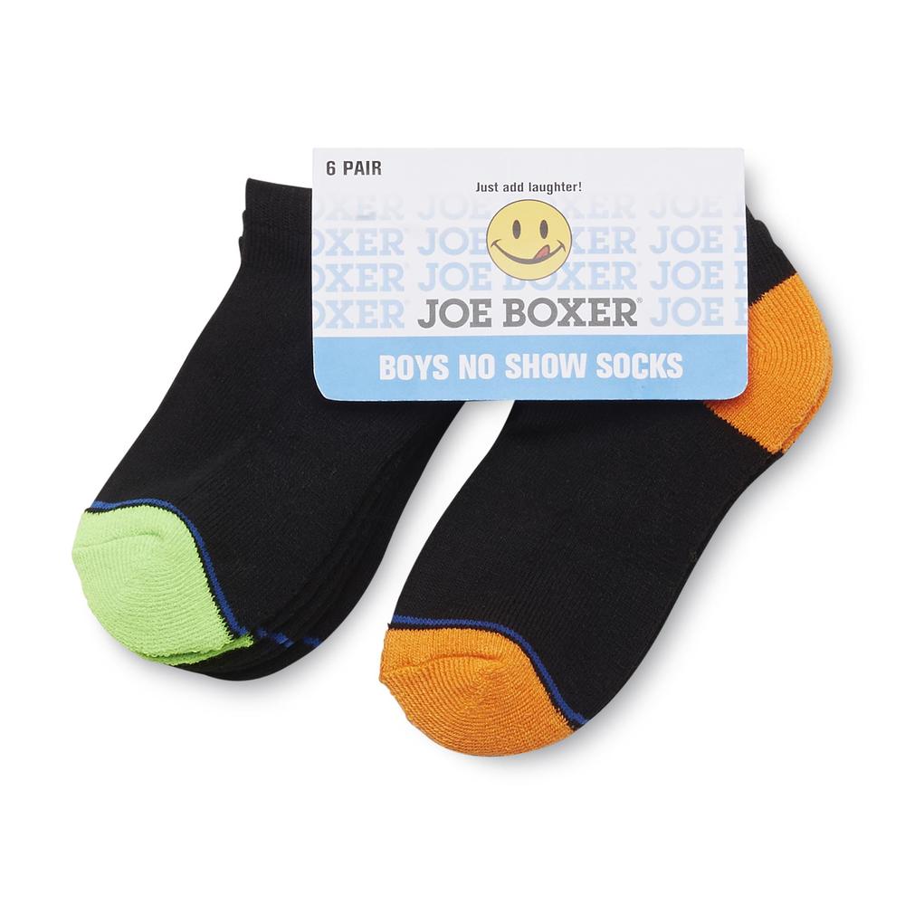 Joe Boxer Boy's 6-Pairs No-Show Socks