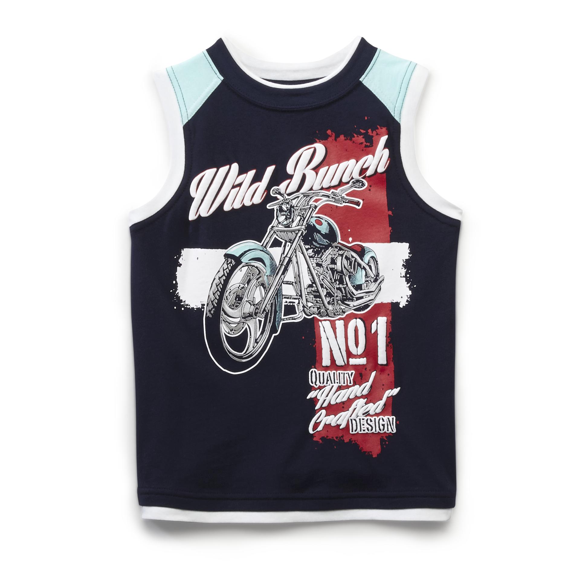 Toughskins Boy's Sleeveless Graphic T-Shirt - Motorcycle