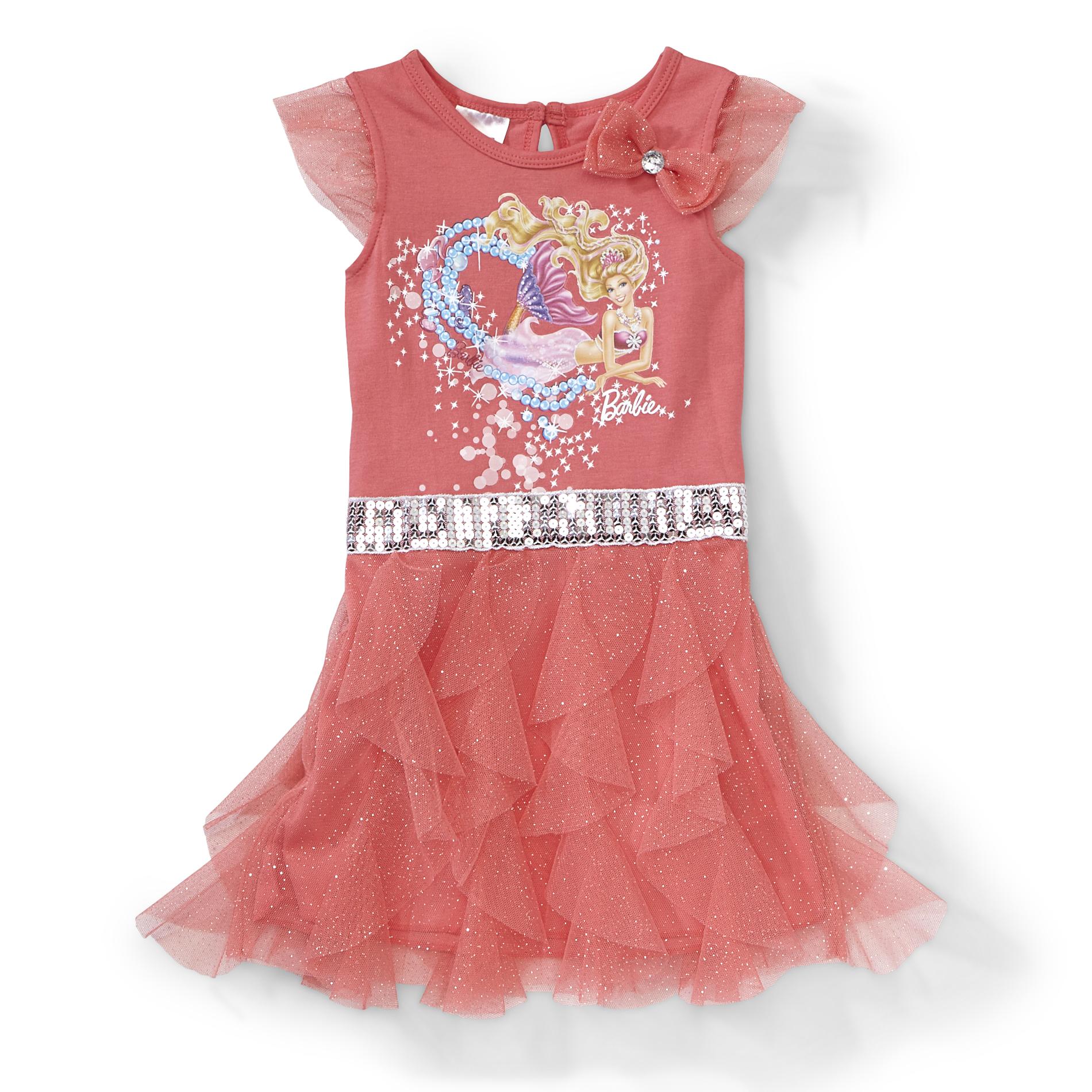 Mattel Toddler Girl's Sequin-Trim Dress - Barbie