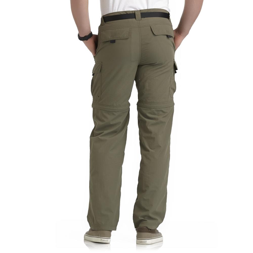 Outdoor Life Men's Convertible Woven Pants & Belt