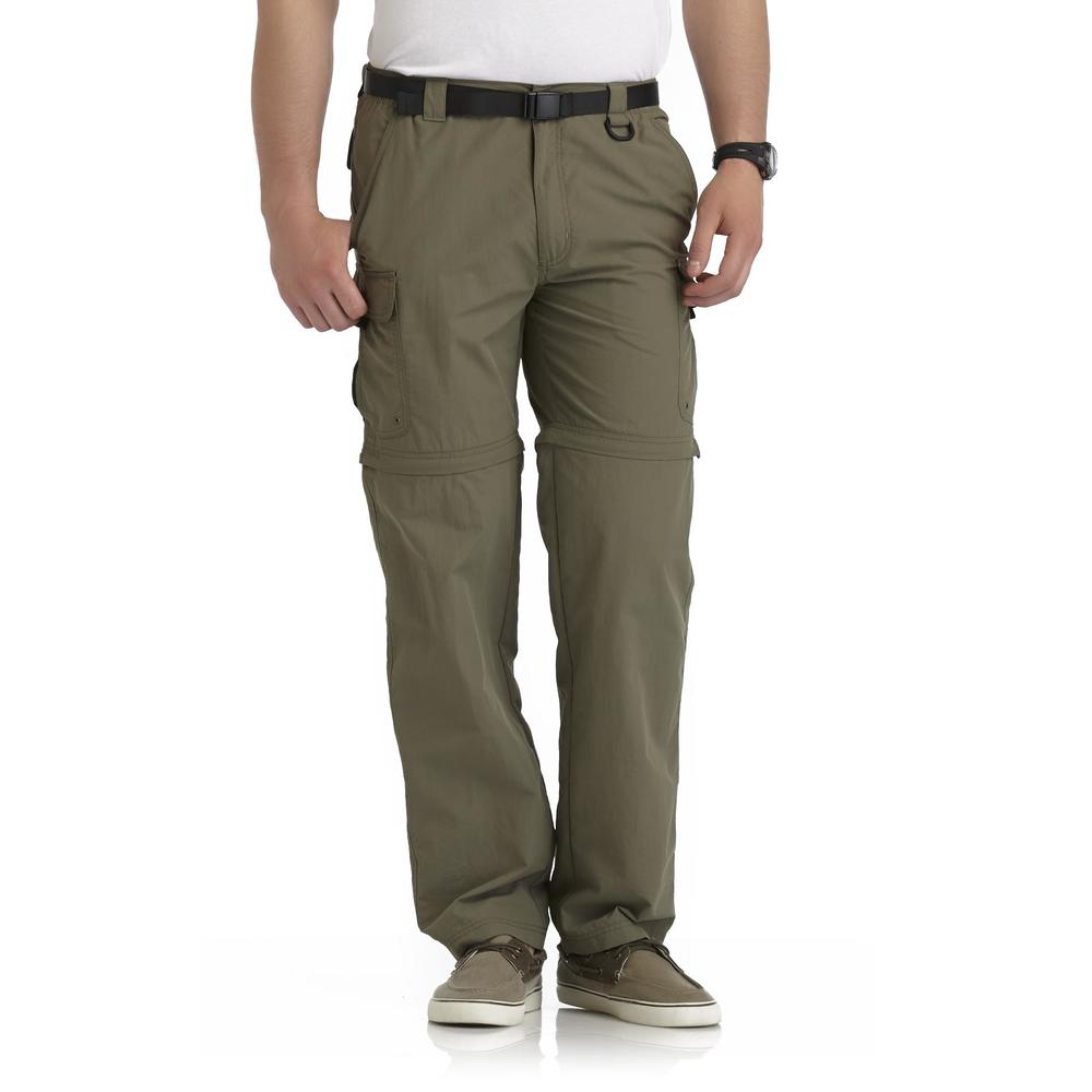 Outdoor Life Men's Convertible Woven Pants & Belt