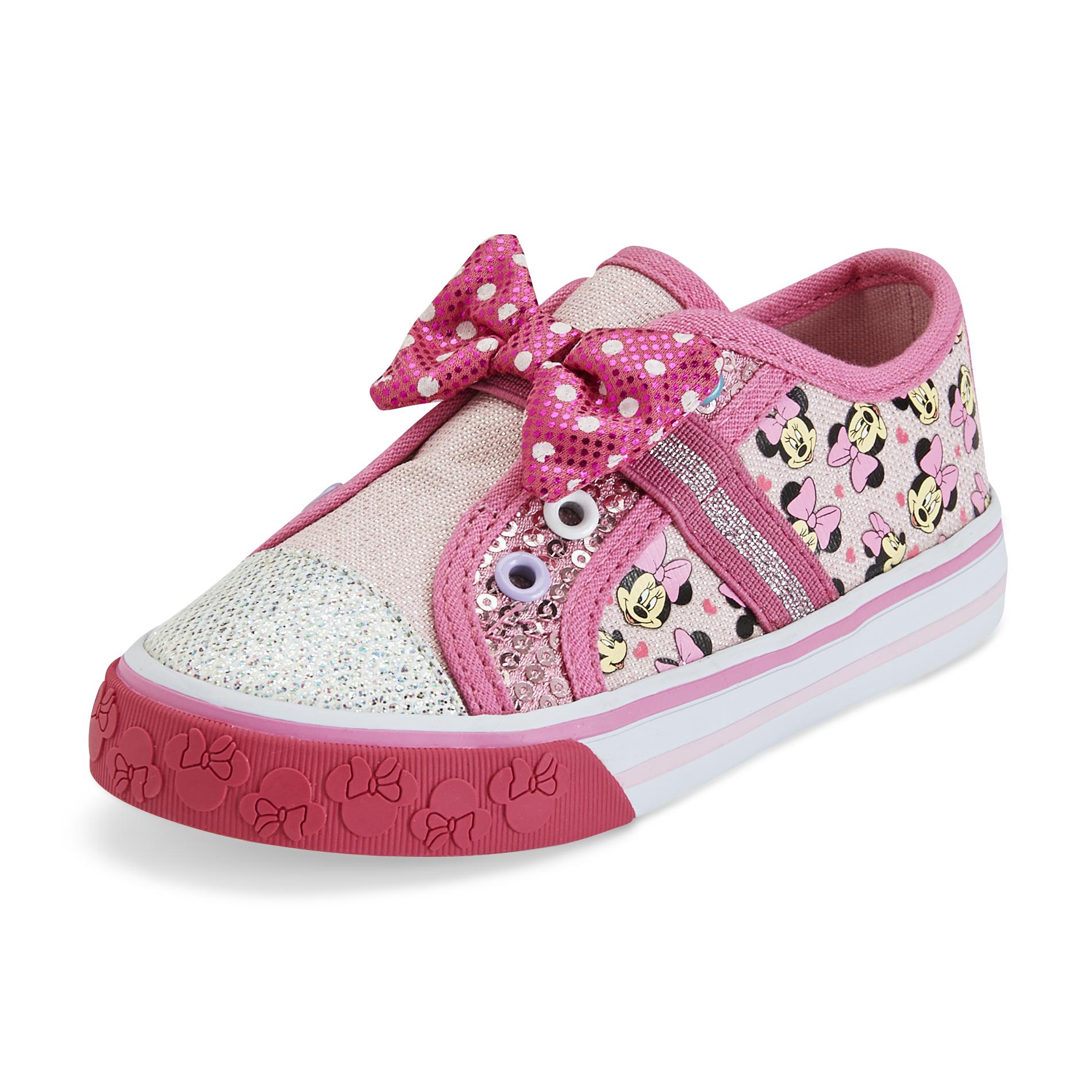 Disney Toddler Girl's Minnie Pink Canvas Sneaker