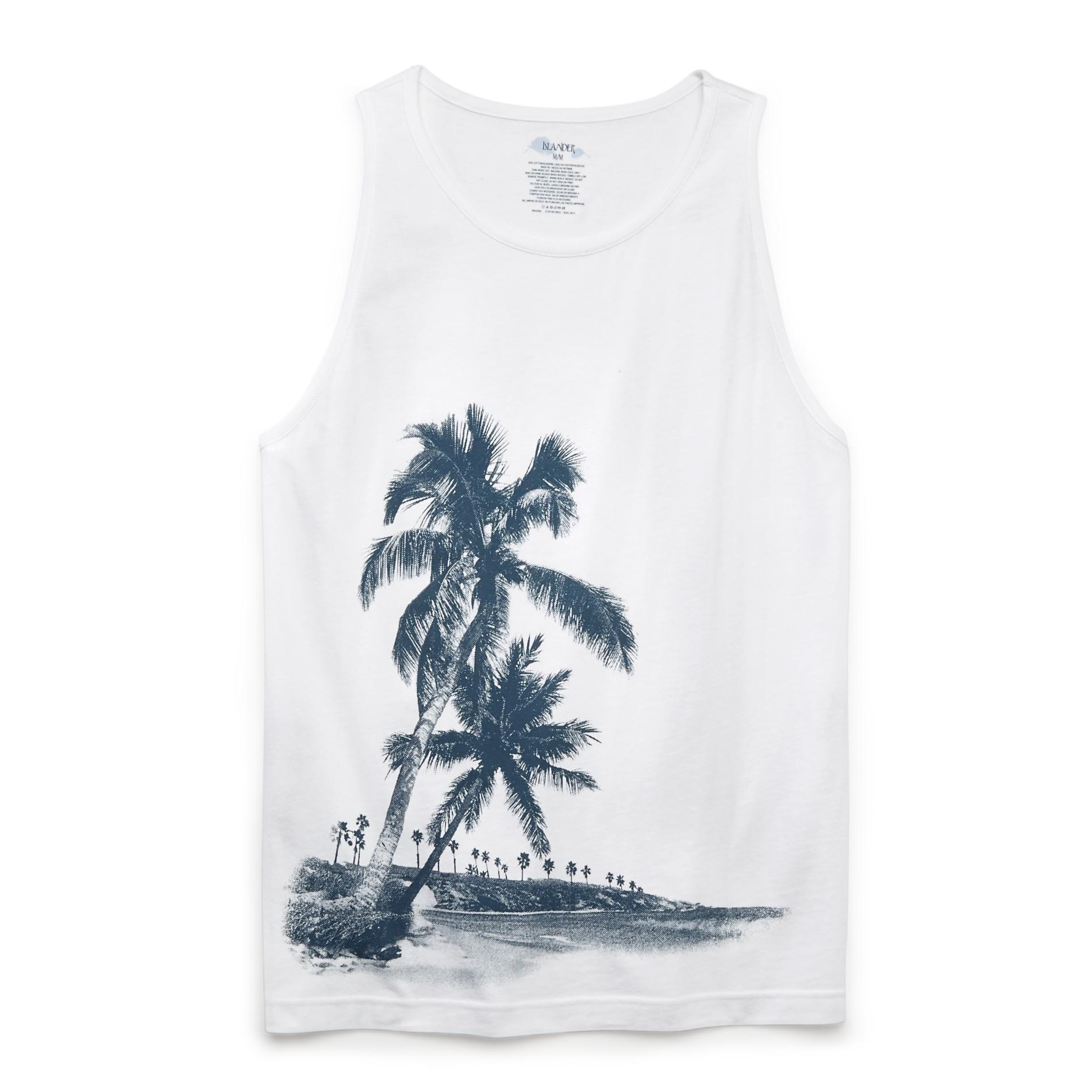 Islander Men's Sleeveless Graphic T-Shirt - Palm Trees