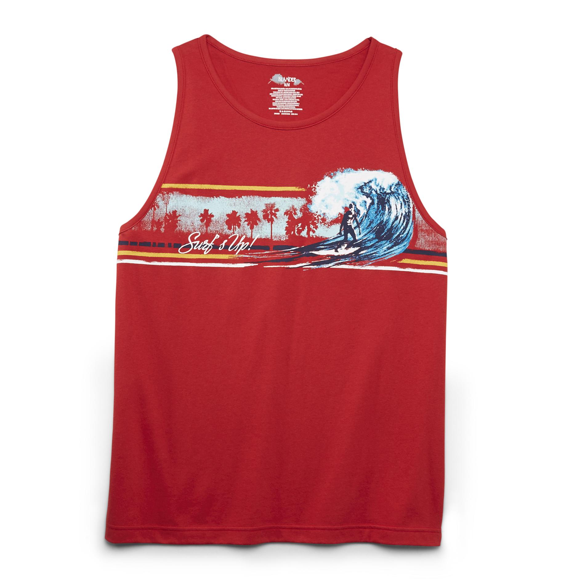 Islander Men's Sleeveless Graphic T-Shirt - Surfer