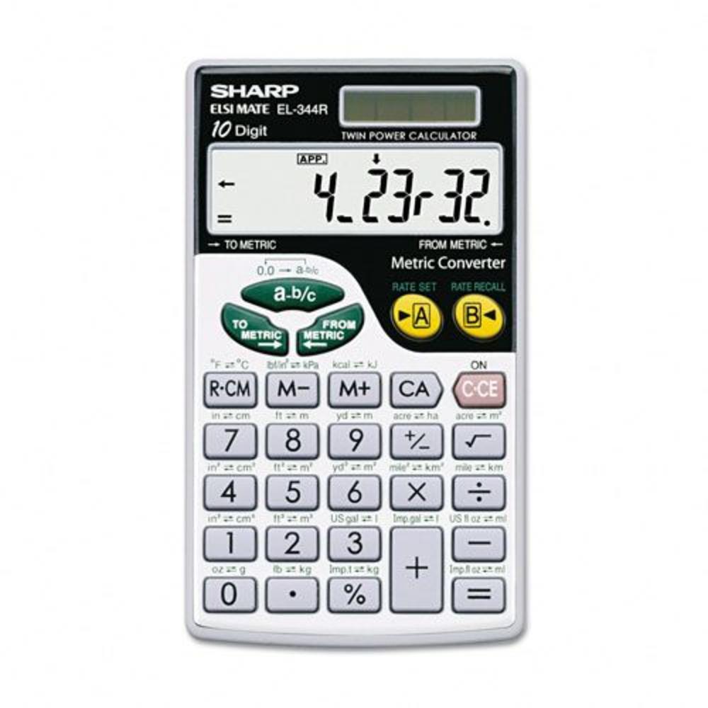 Sharp SHREL344RB EL-344RB Basic Calculator, 10-Digit LCD