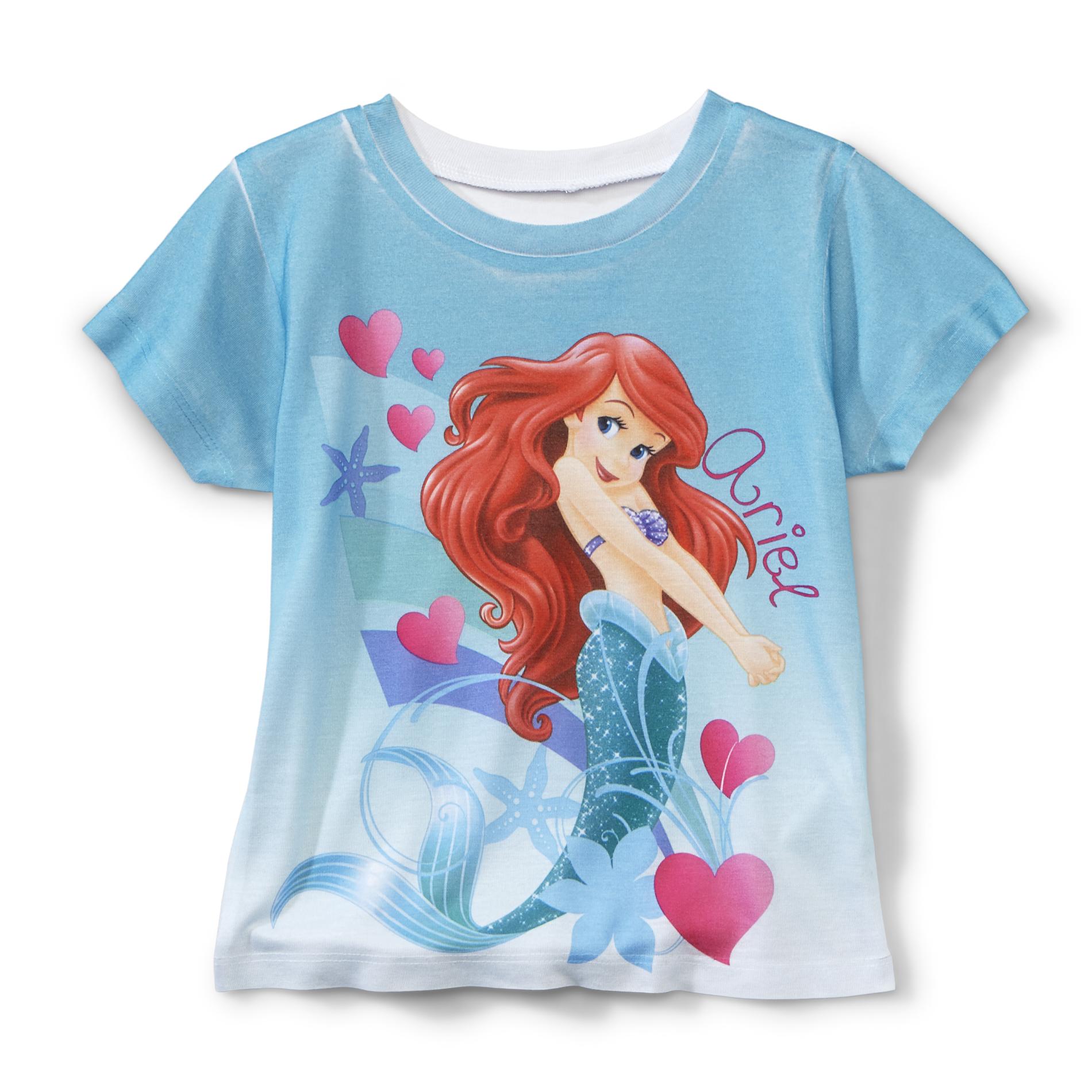 Disney Princess Toddler Girl's Sublimation T-Shirt - Ariel