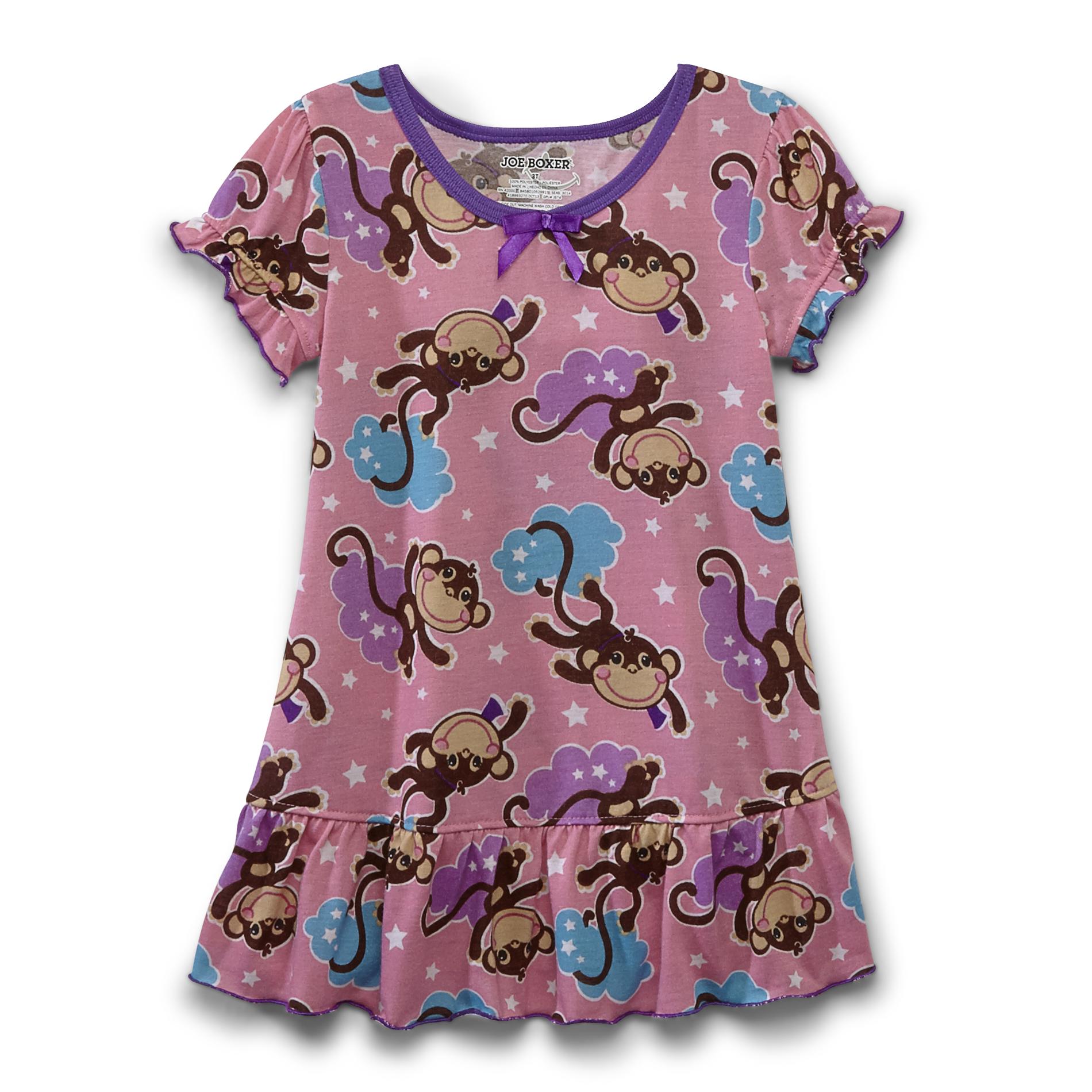 Joe Boxer Toddler Girl's Nightgown - Monkeys