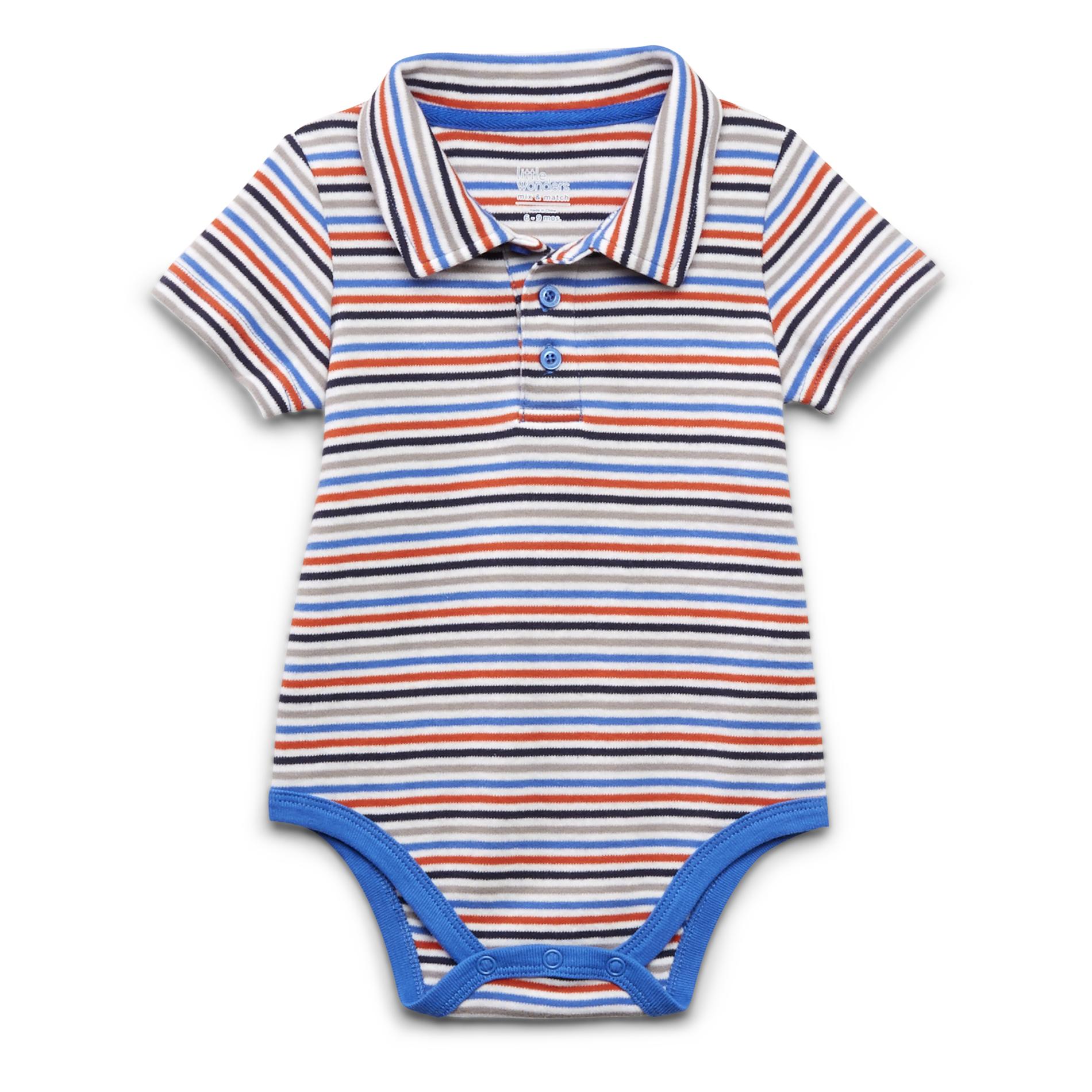 Little Wonders Newborn & Infant Boy's Polo Bodysuit - Striped