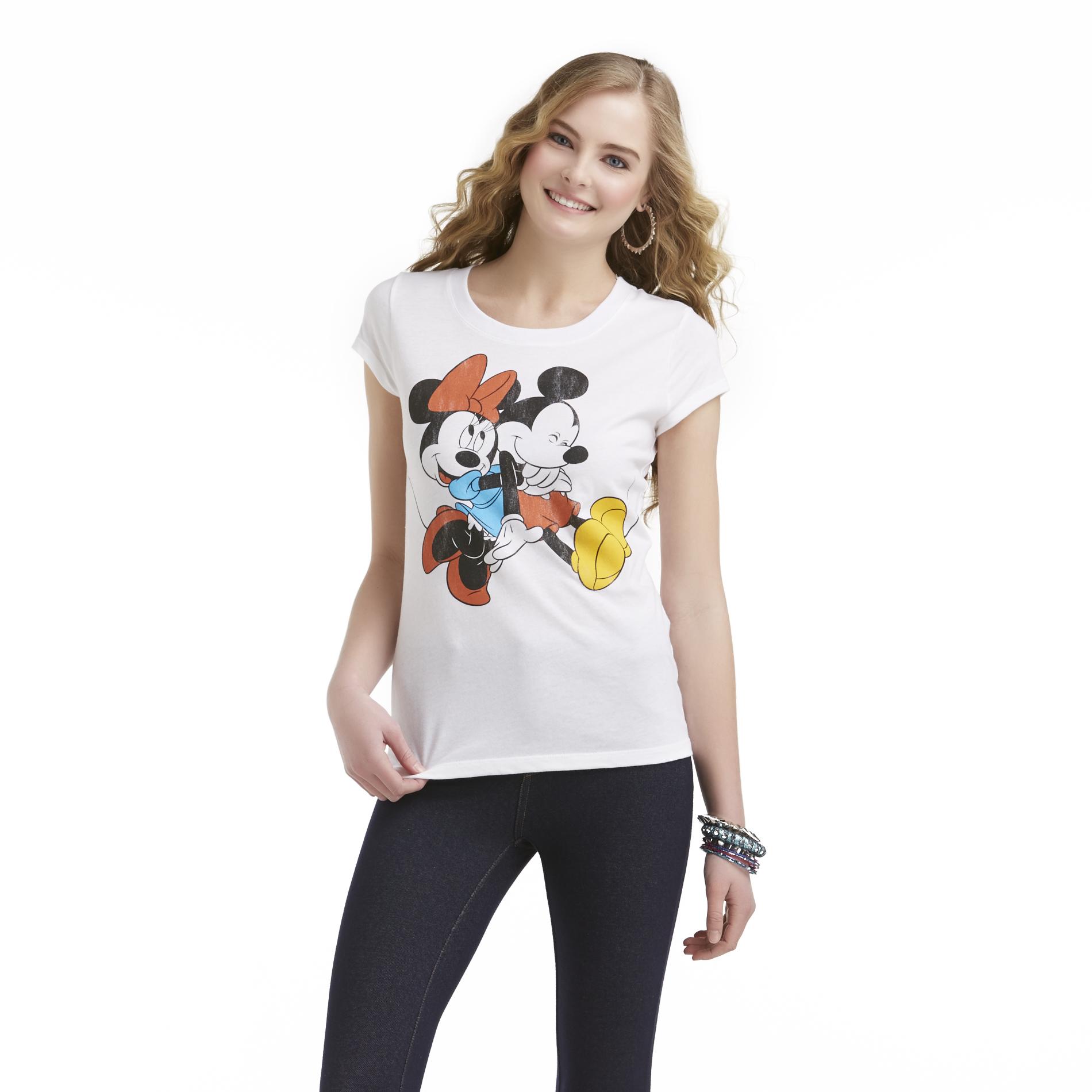 Disney Junior's Graphic T-Shirt - Minnie Mouse & Mickey Mouse