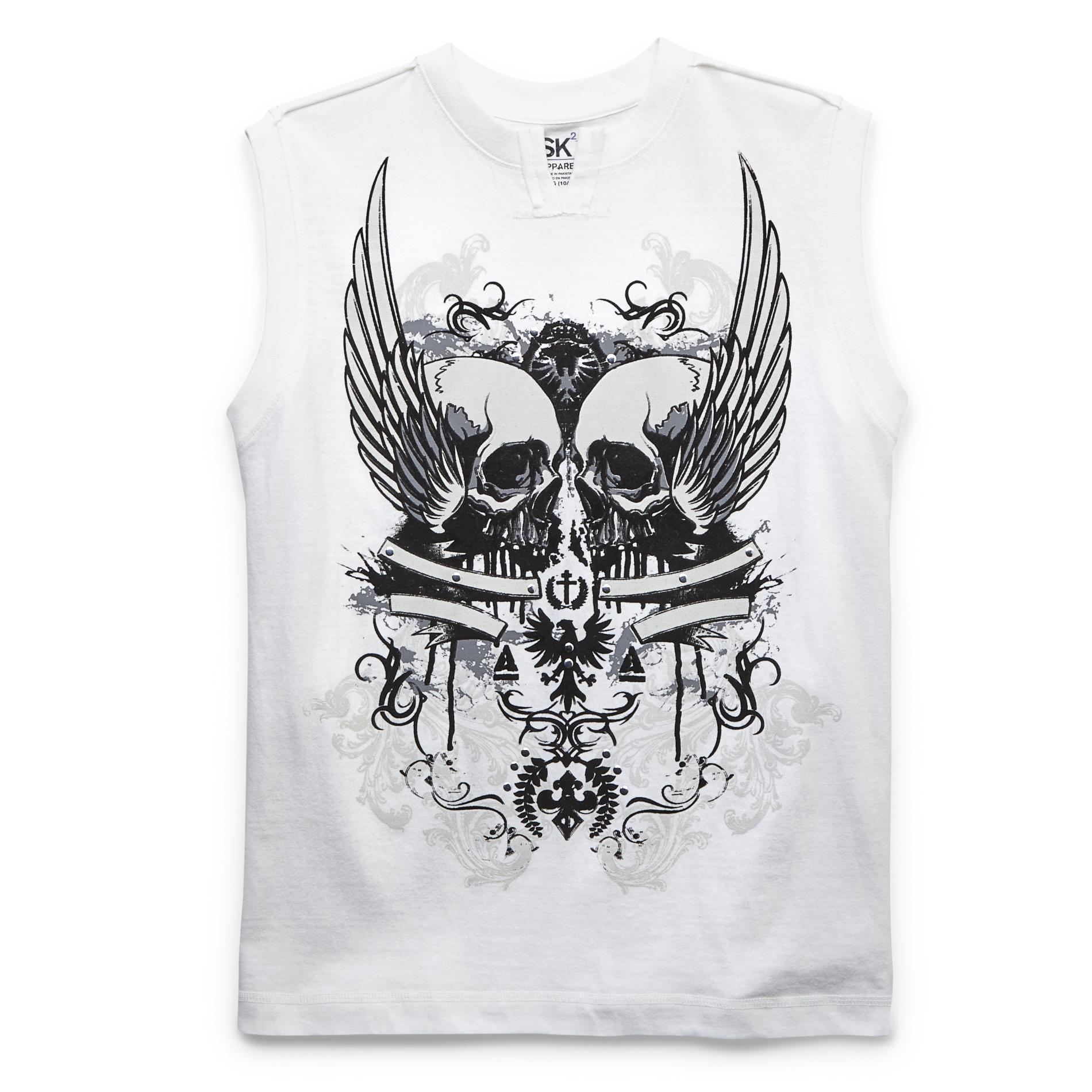 SK2 Boy's Graphic Tank Top - Flocked