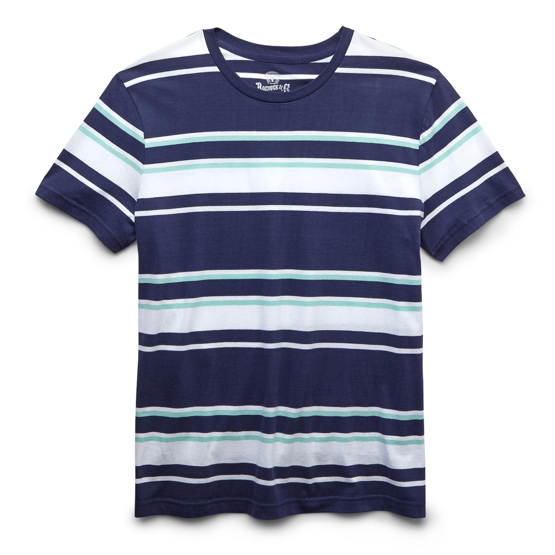 Roebuck & Co. Young Men's Brushed Cotton T-Shirt - Striped