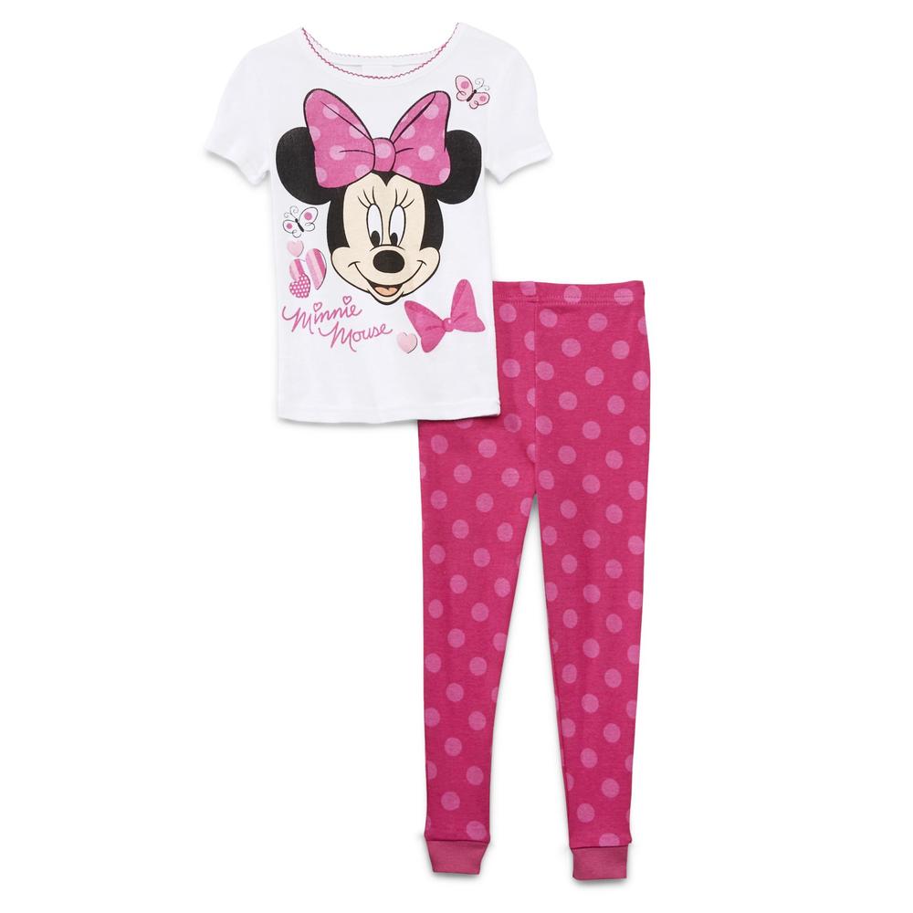 Disney Toddler Girl's 2-Pairs Pajamas - Minnie Mouse & Daisy Duck