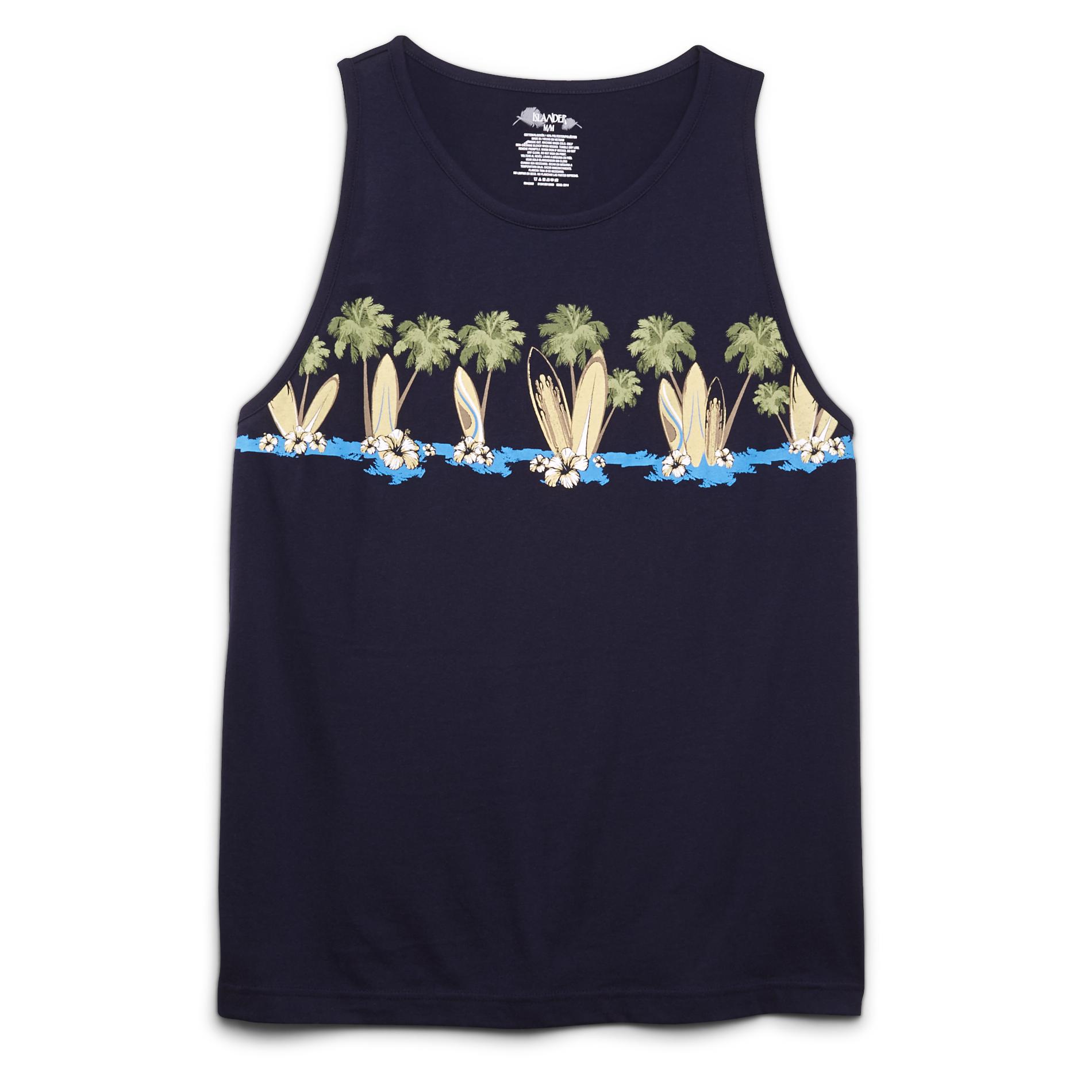 Islander Men's Sleeveless Graphic T-Shirt - Surfboards