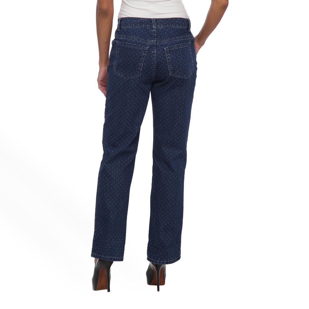 Gloria Vanderbilt Women's Amanda Denim Jeans - Polka Dot