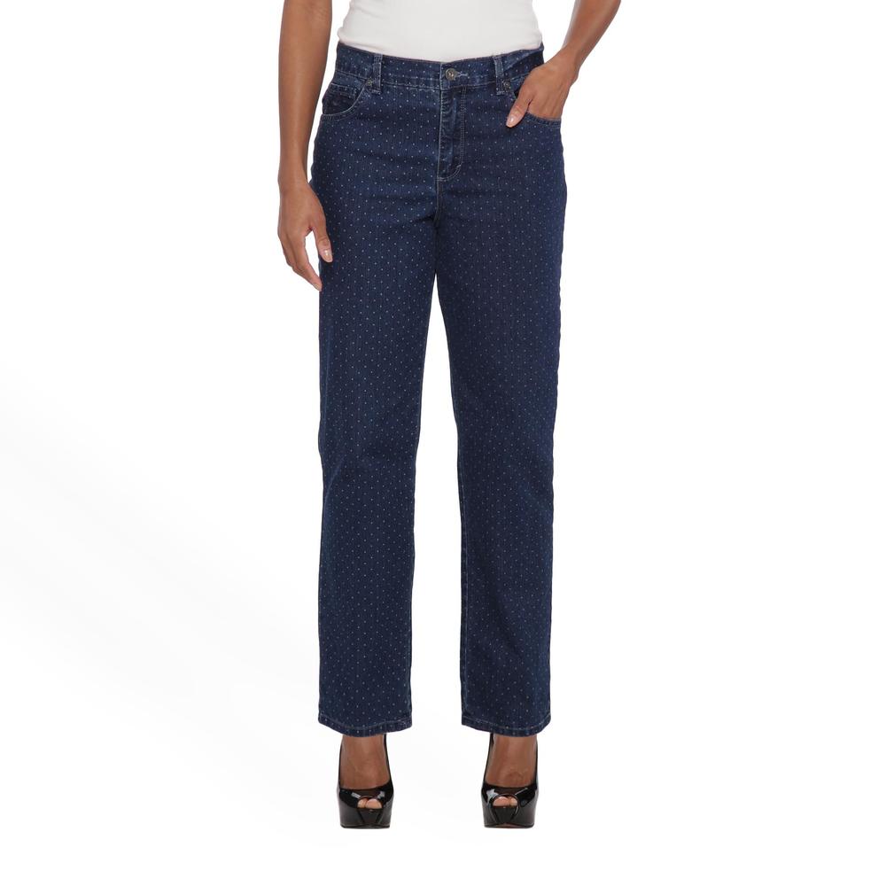 Gloria Vanderbilt Women's Amanda Denim Jeans - Polka Dot