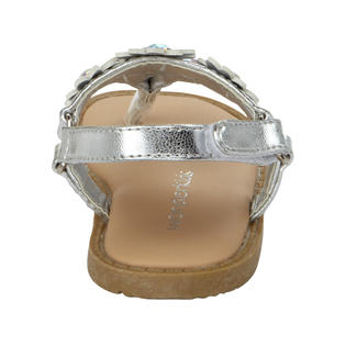 WonderKids Baby Girl's Sandal Suzie - Silver - Clothing, Shoes ...