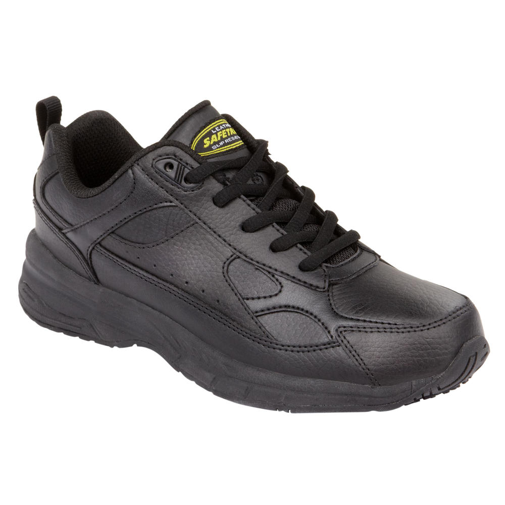 Safetrax Women's Non-Skid Kelly 3 Leather Work Shoe -  Wide Width Avail