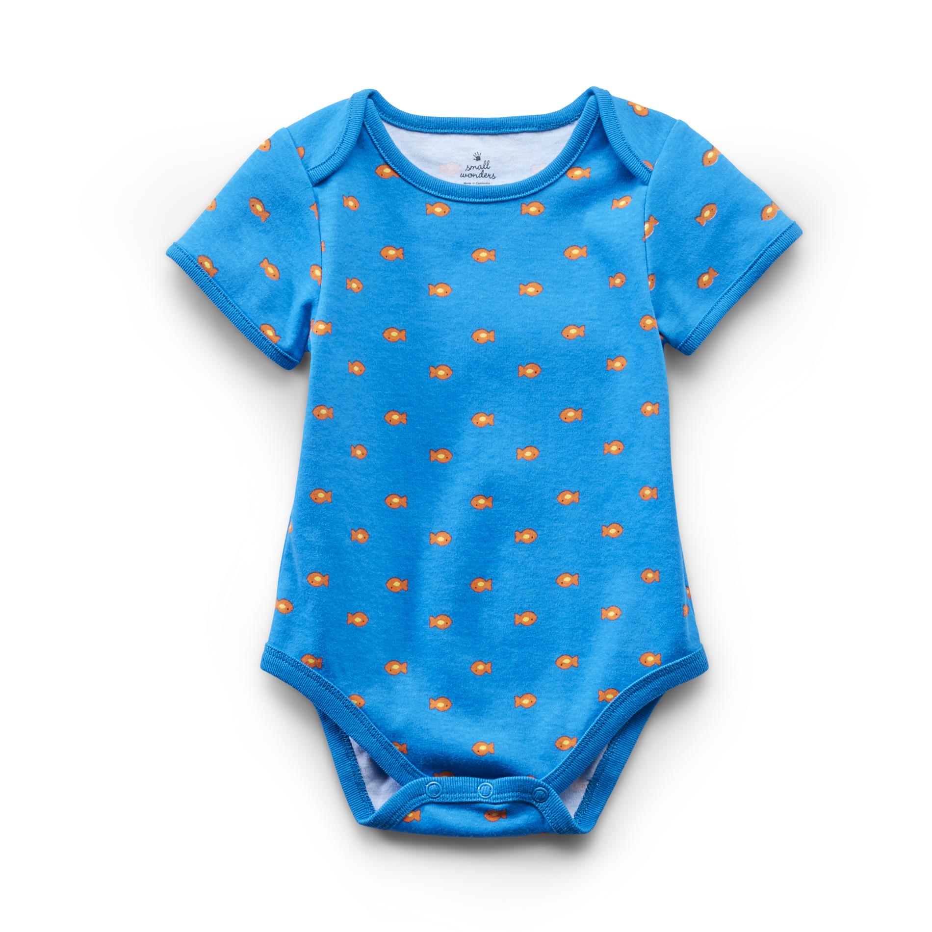 Small Wonders Newborn Boy's Short-Sleeve Bodysuit - Goldfish