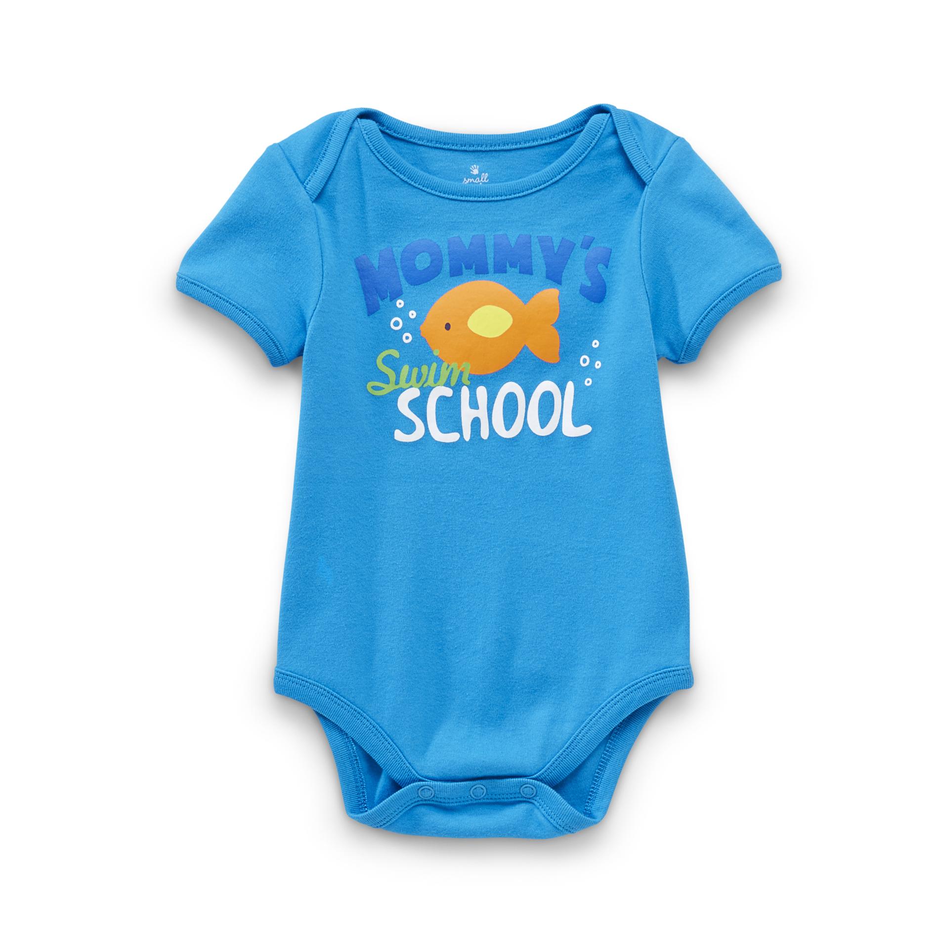 Small Wonders Newborn Boy's Short-Sleeve Bodysuit - Mommy's Swim School