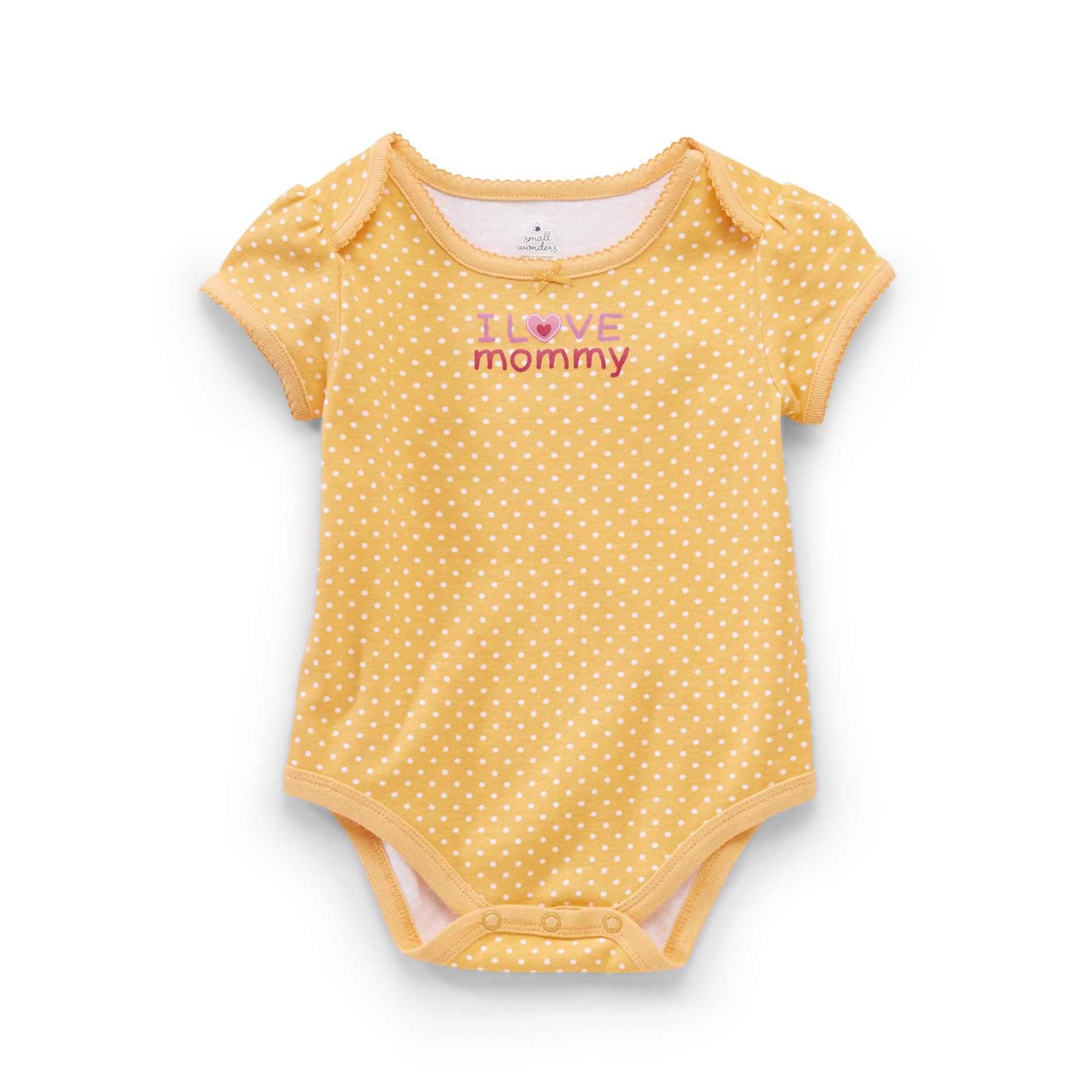 Small Wonders Newborn Girl's Short-Sleeve Bodysuit - I Love Mommy
