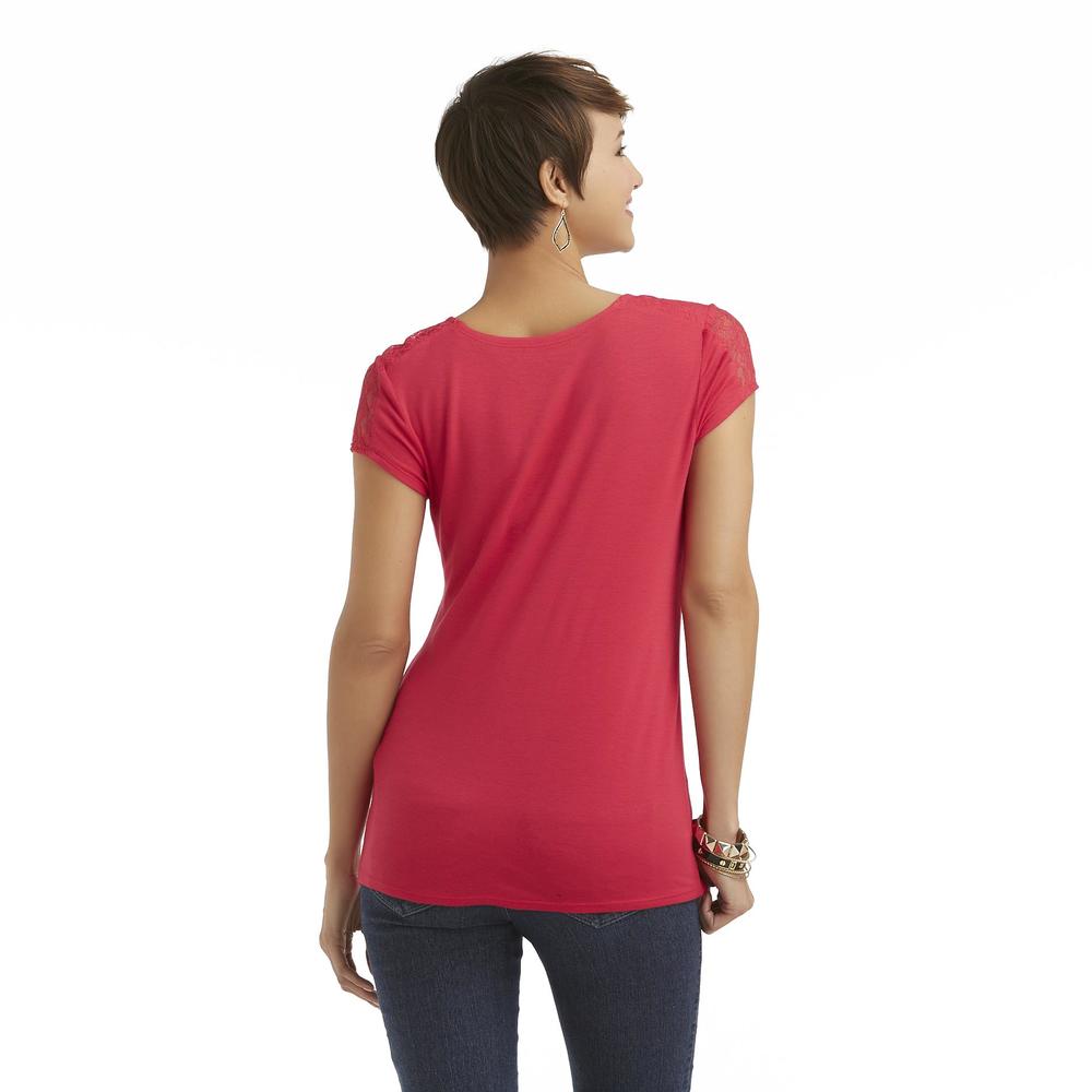 Covington Women's Lace Shoulder Top