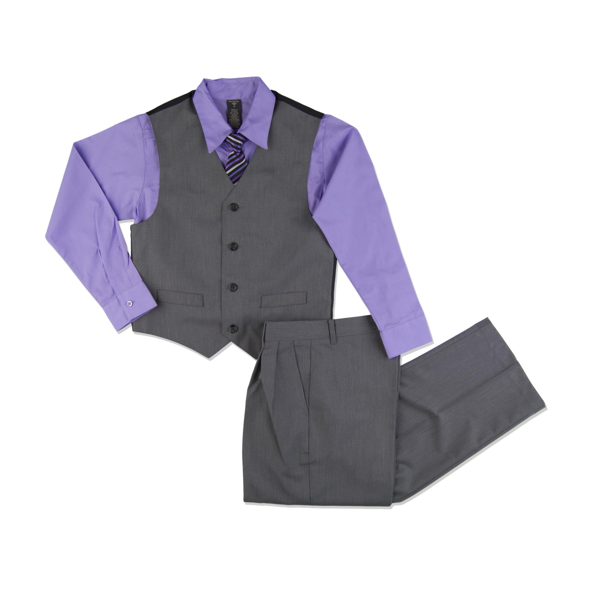 Dockers Boy's Vest  Dress Pants  Shirt & Tie