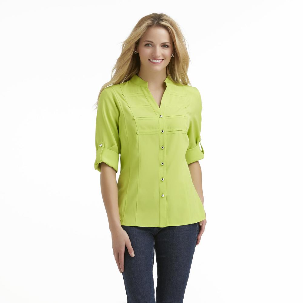 Kathy Che Petite's Military Style Blouse