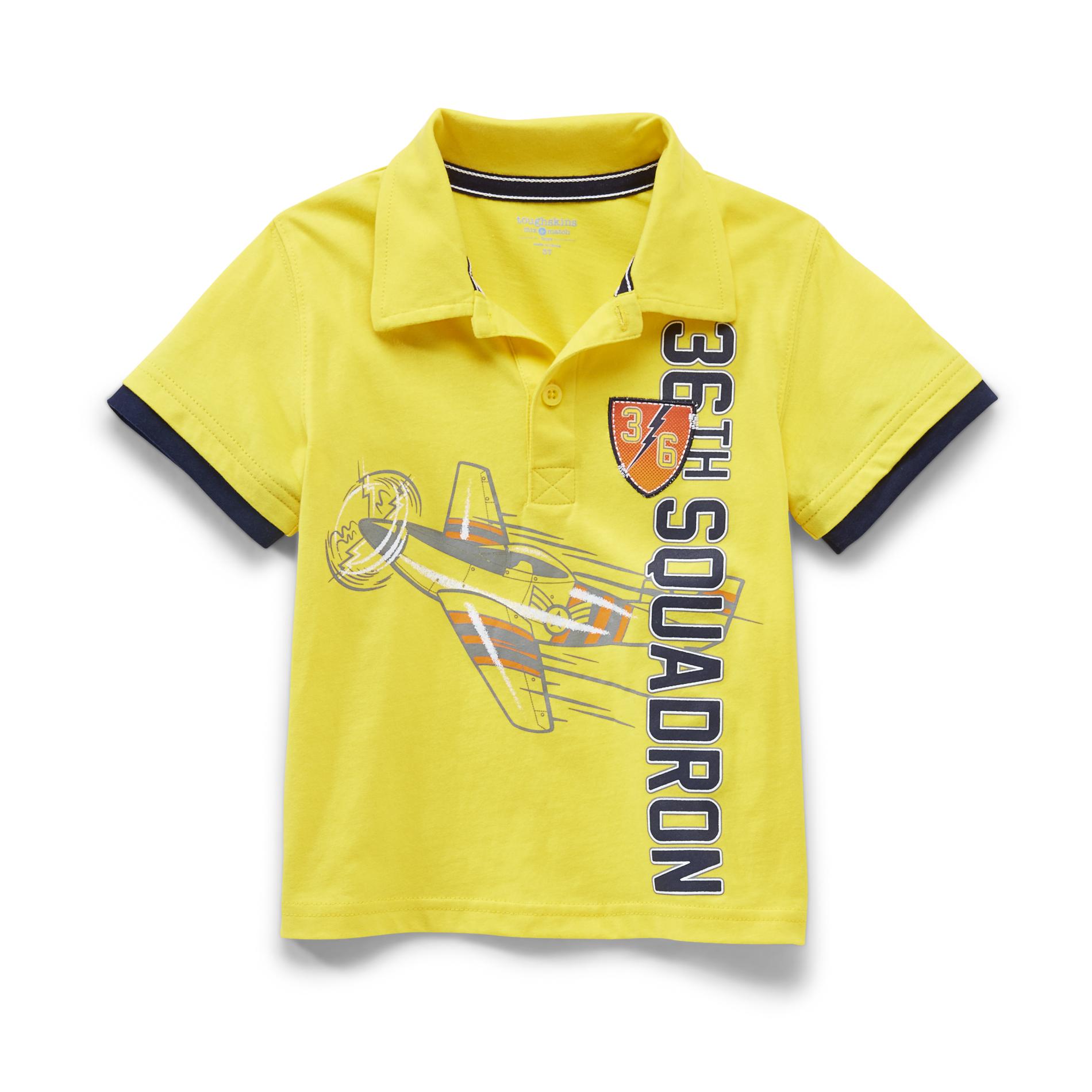 Toughskins Infant & Toddler Boy's Graphic Polo Shirt - Airplane