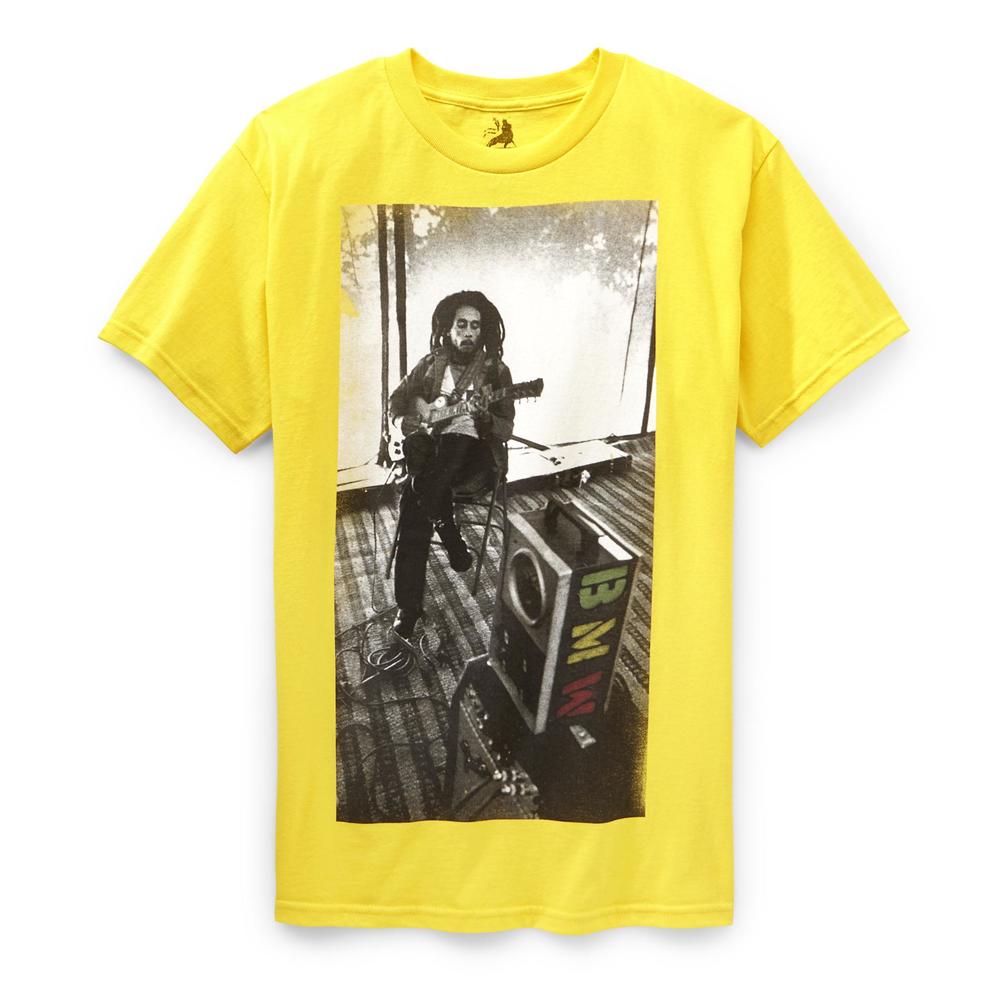 Young Men's Graphic T-Shirt - Bob Marley & Guitar