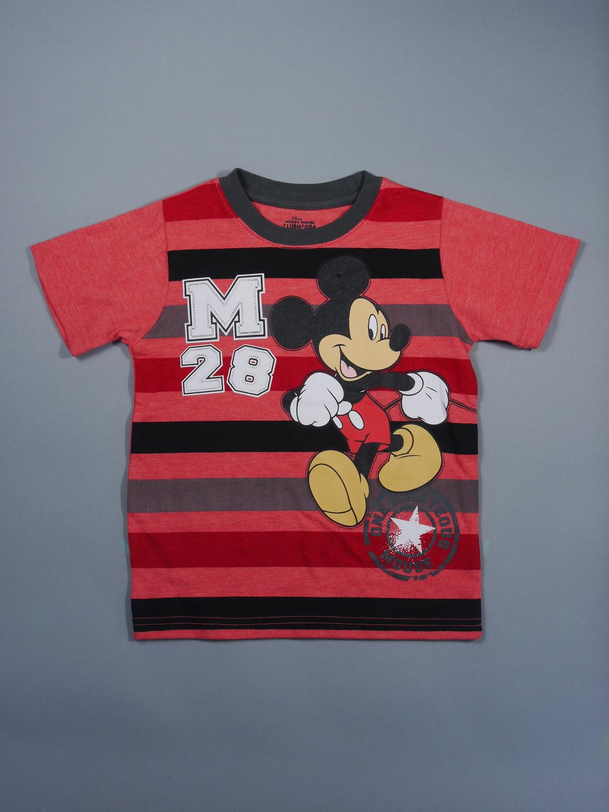 Disney Mickey Mouse Toddler Boy's T-Shirt - Striped