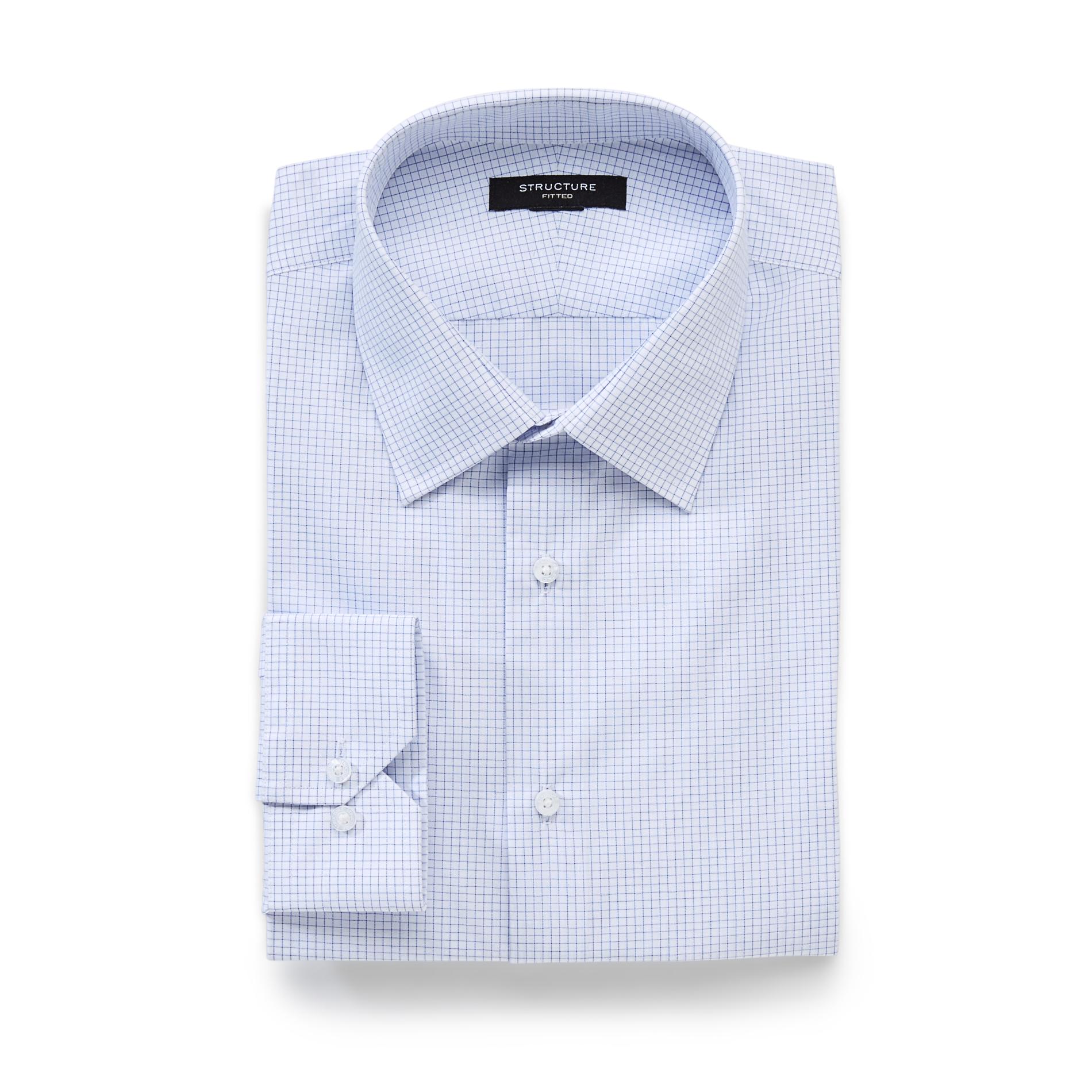 Structure Men's Fitted Dress Shirt - Dobby Stripe