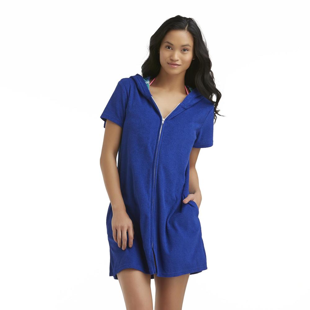 Strawberry Terry Ruffle Swim Cover Up