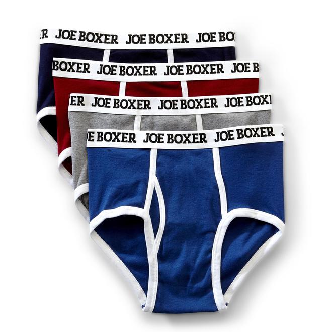Joe Boxer Men's 4Pairs Ringer Briefs
