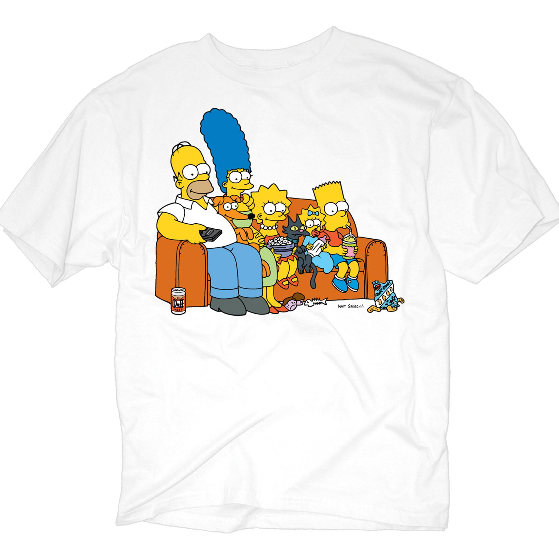 the Simpsons Men's Graphic T-Shirt - Couch