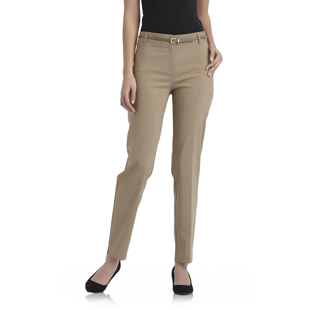Covington Women's Stretch Dress Pants & Belt