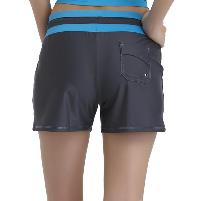 Free Country Women's TwoTone Drawstring Swim Shorts